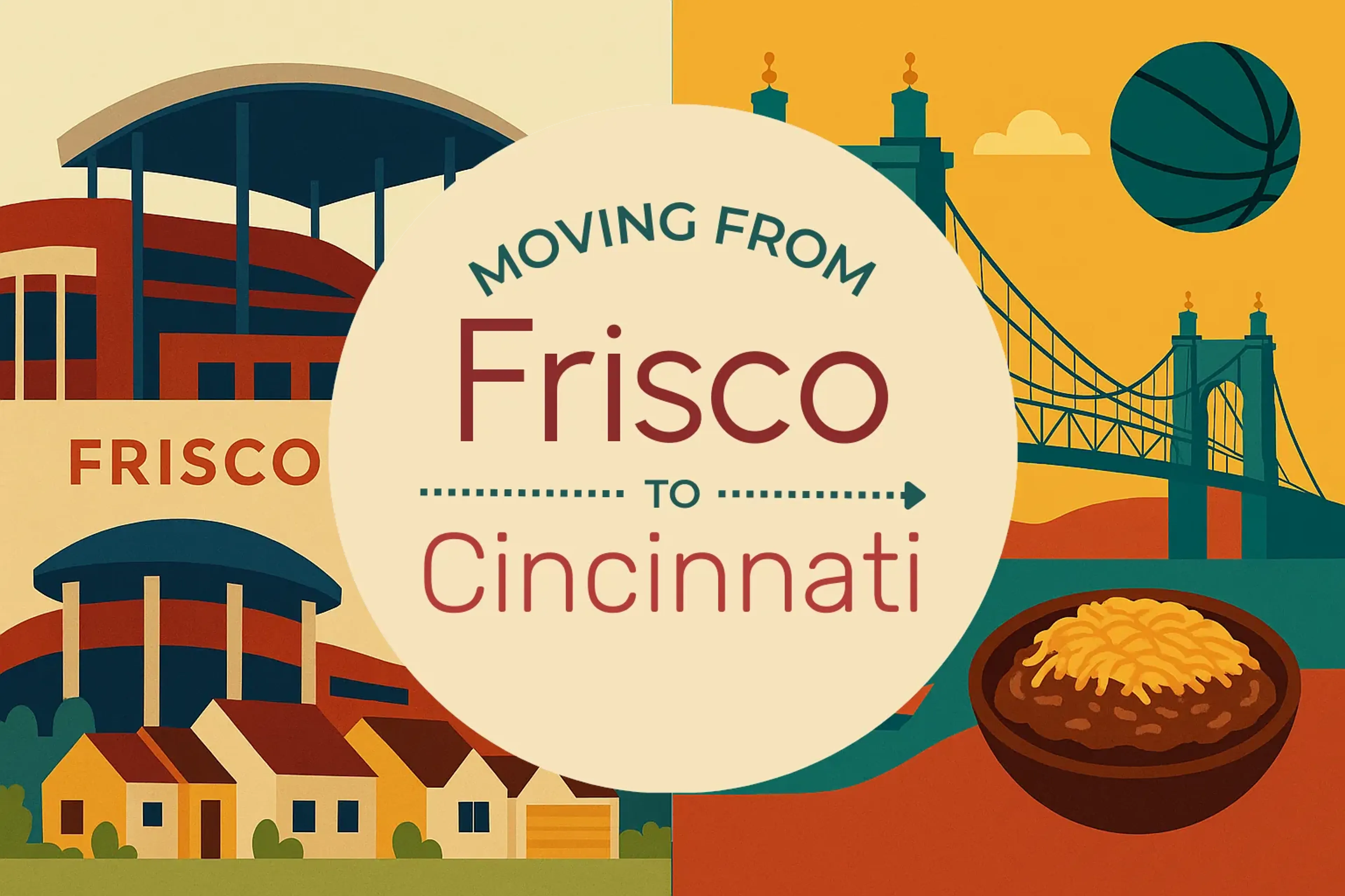 Side-by-side comparison of Frisco to Cincinnati moving companies