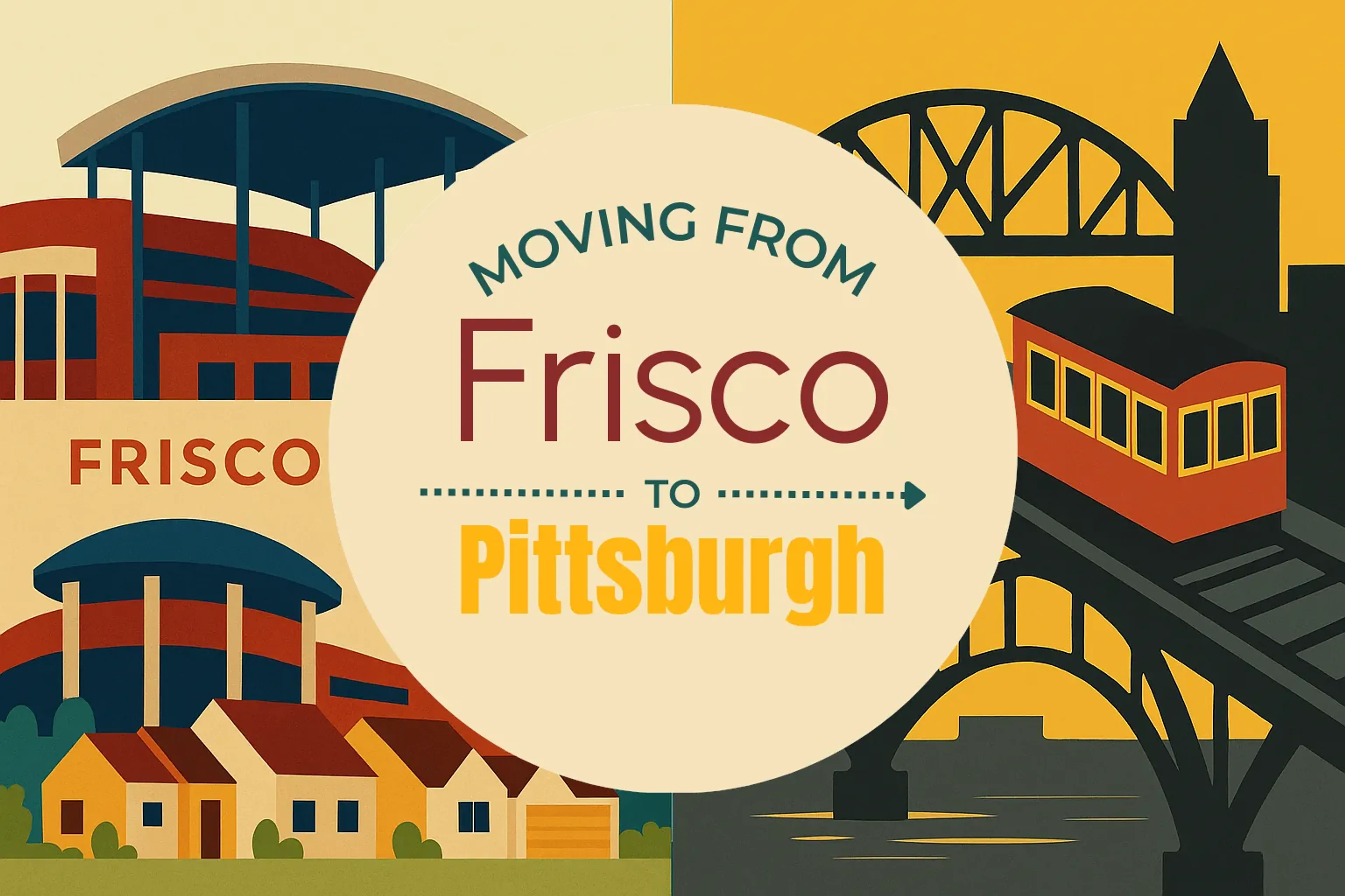 Side-by-side comparison of Frisco to Pittsburgh moving companies