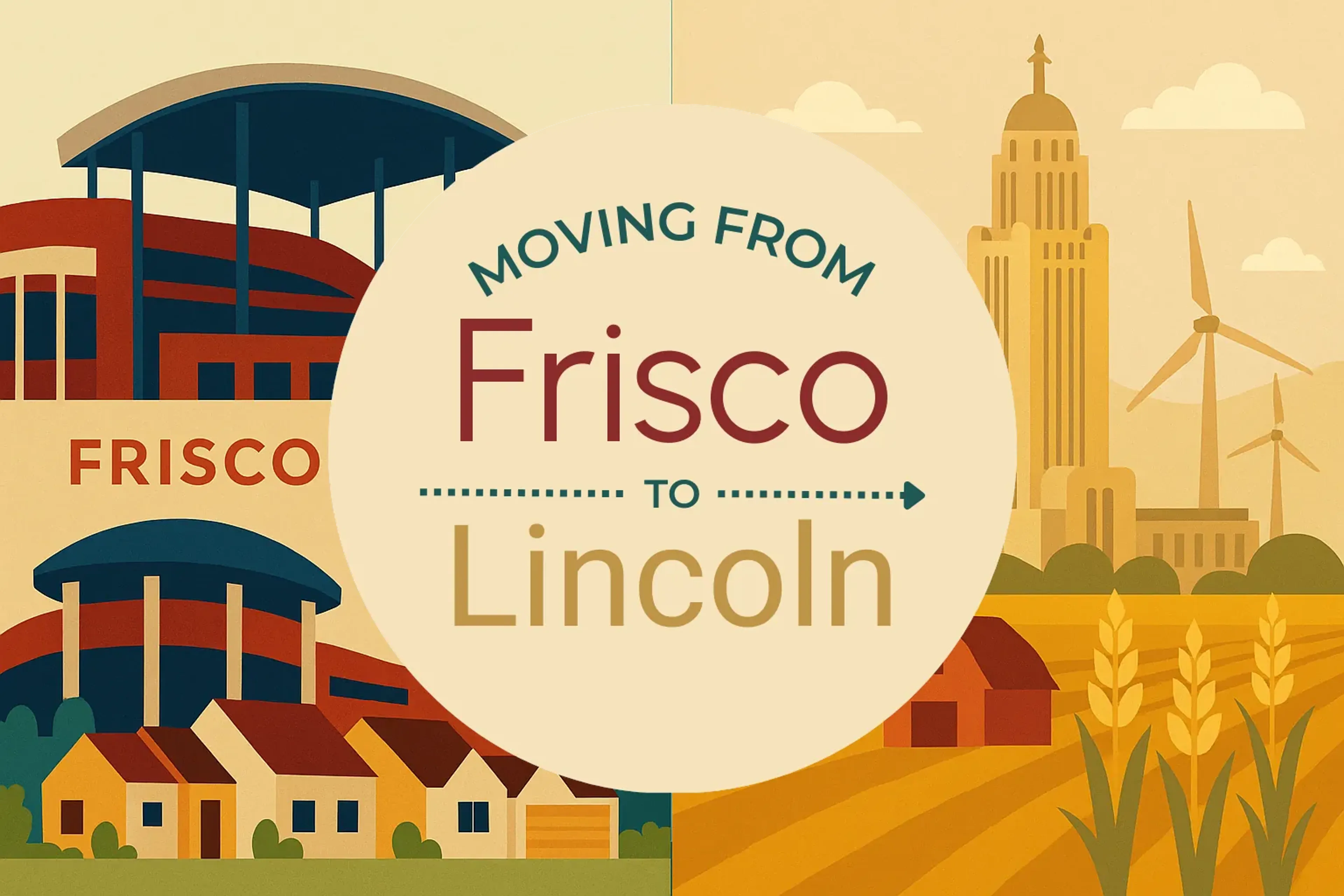 Side-by-side comparison of Frisco to Lincoln moving companies