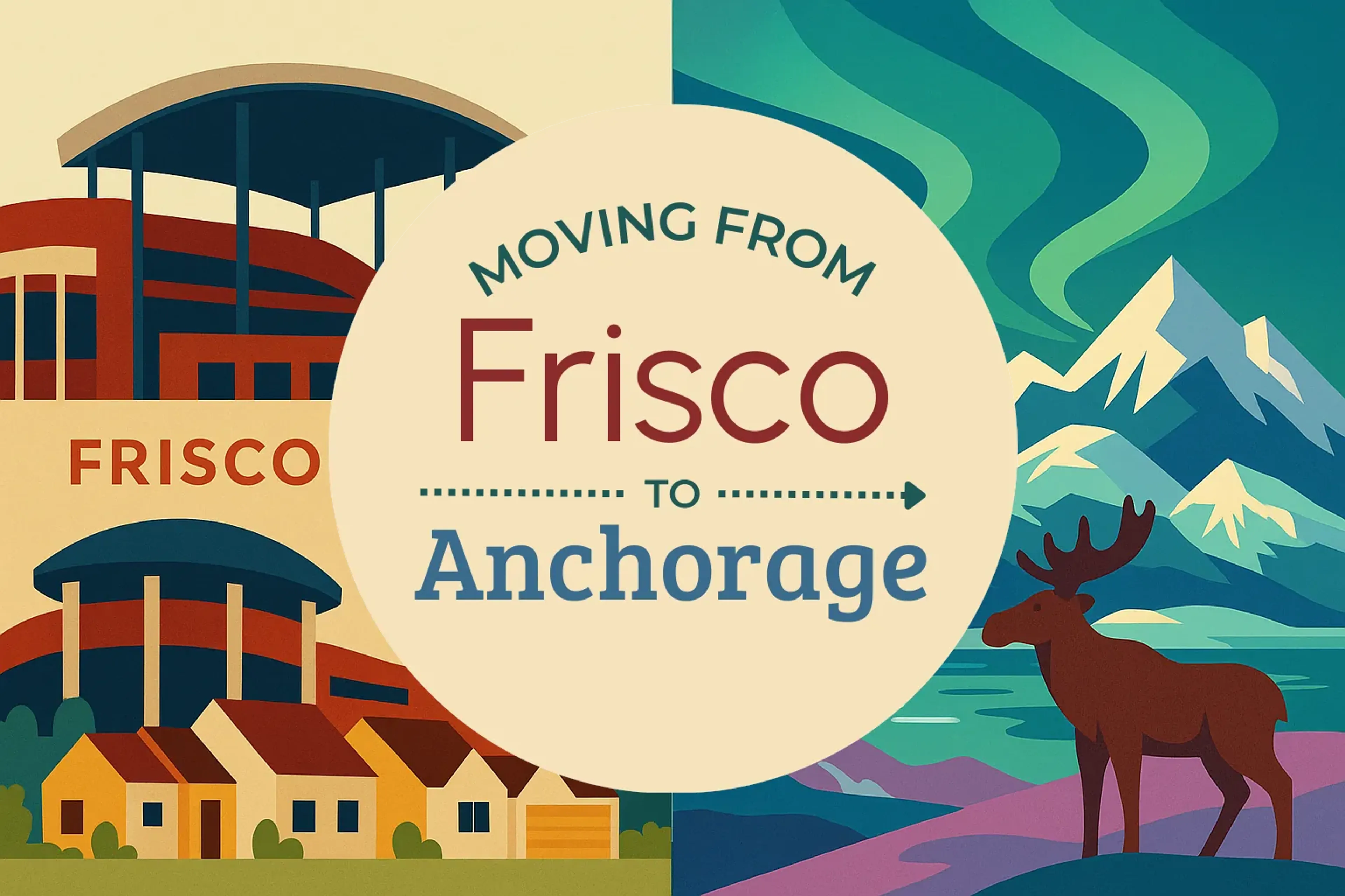Side-by-side comparison of Frisco to Anchorage moving companies