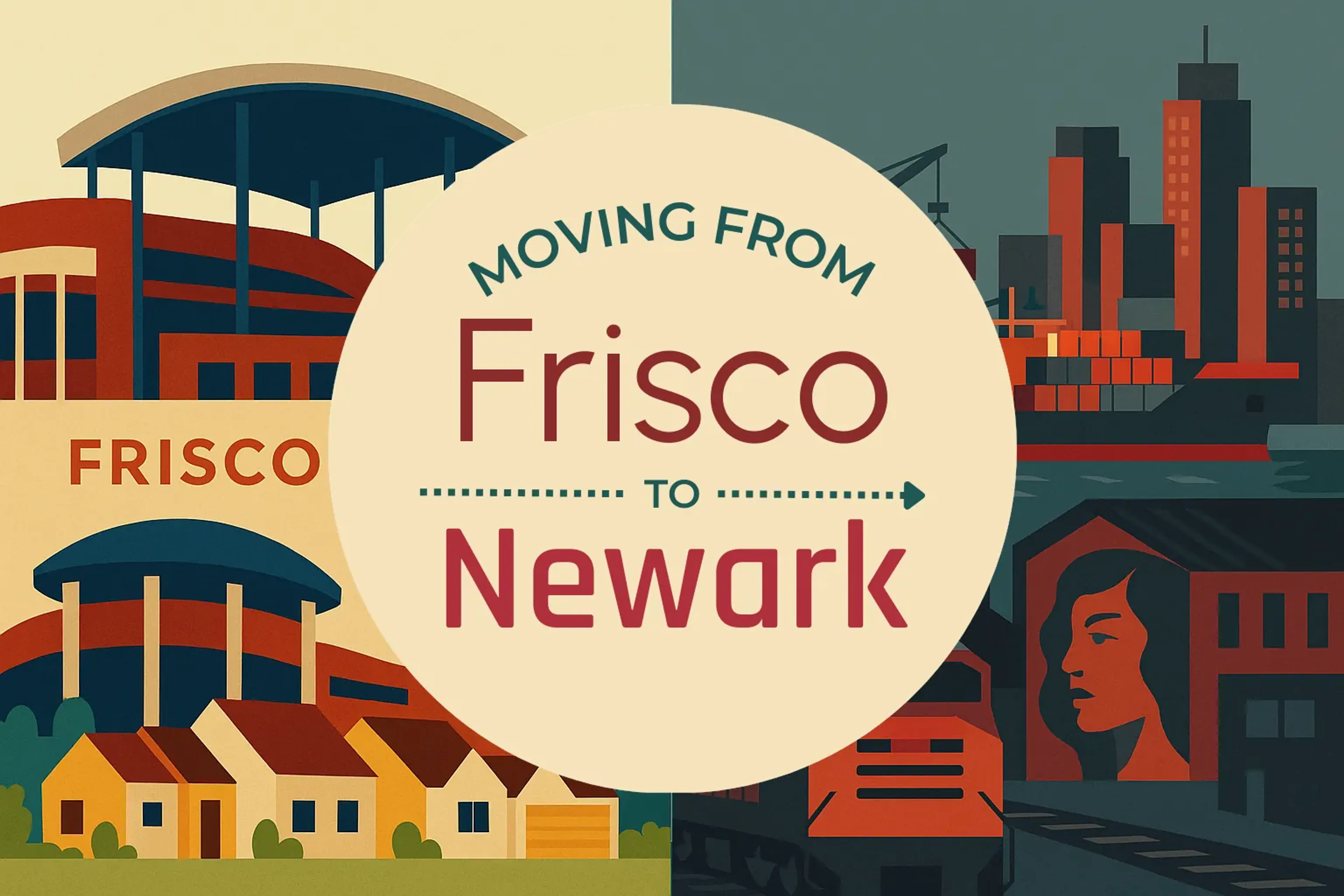 Side-by-side comparison of Frisco to Newark moving companies