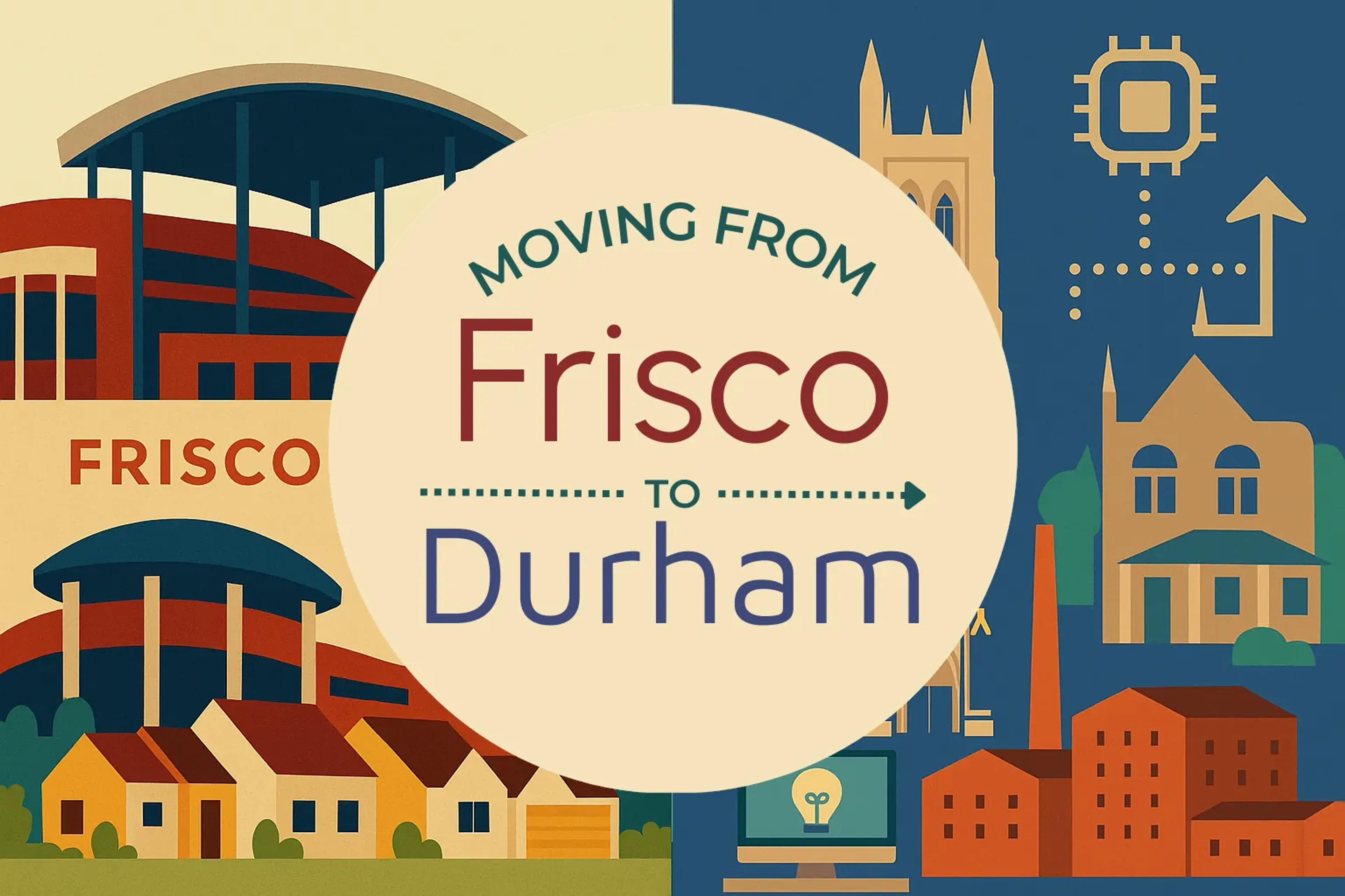 Side-by-side comparison of Frisco to Durham moving companies