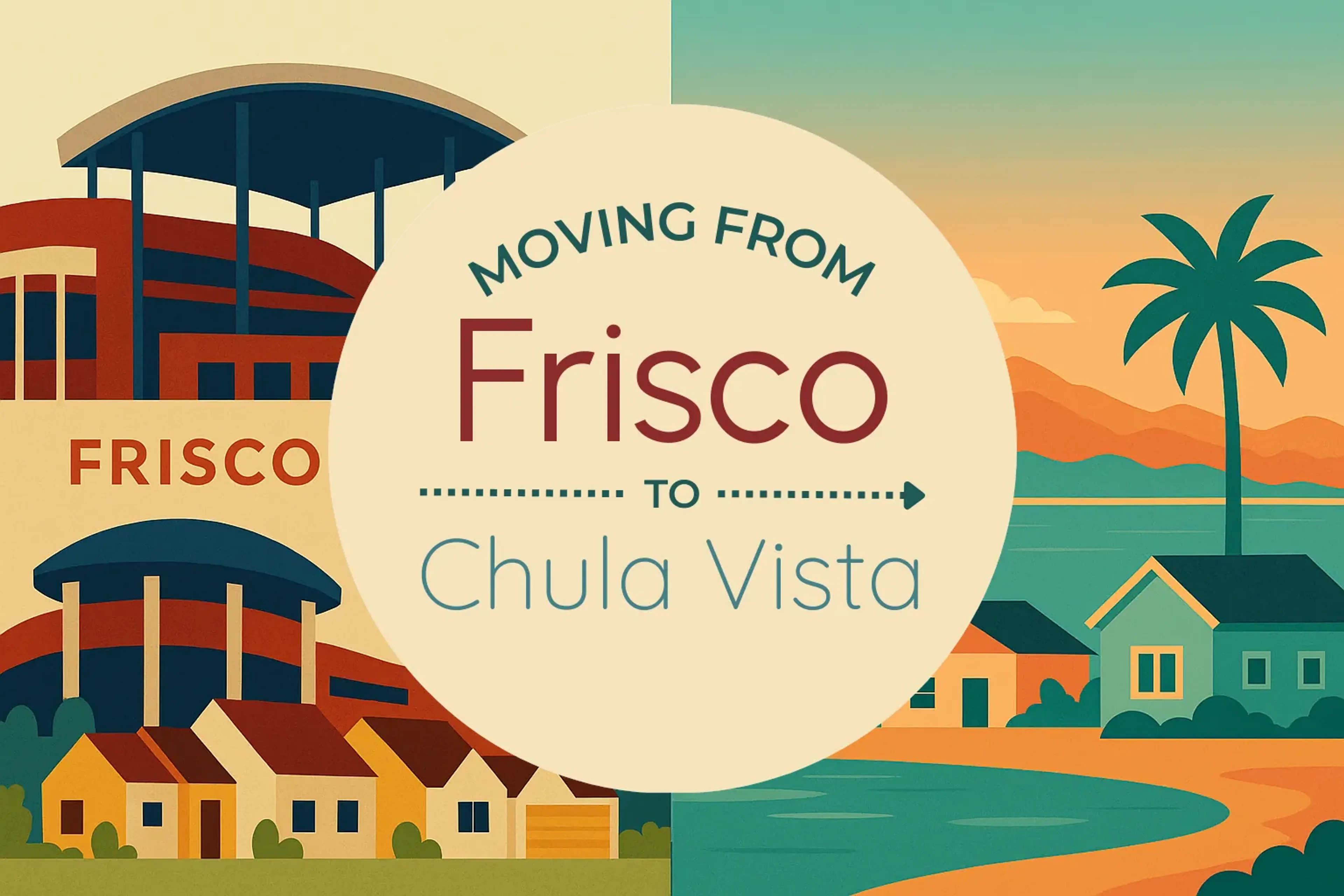 Side-by-side comparison of Frisco to Chula Vista moving companies
