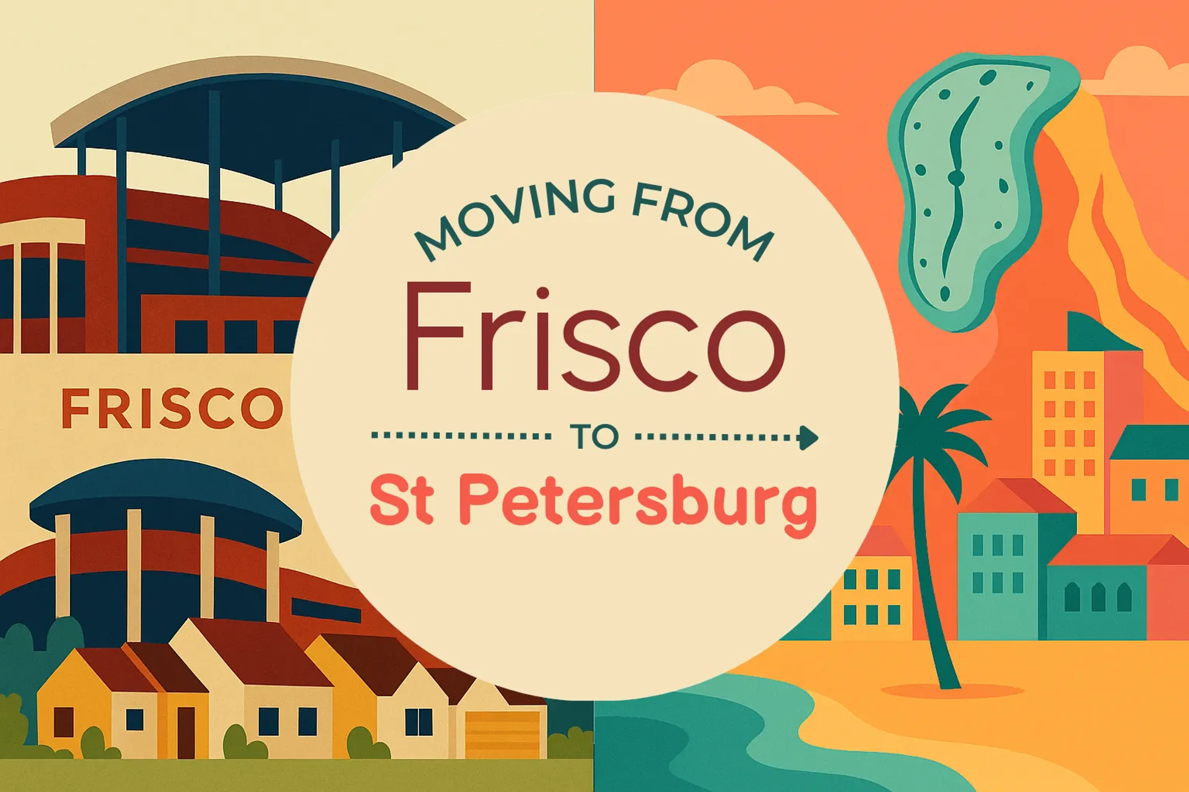 Side-by-side comparison of Frisco to St. Petersburg moving companies