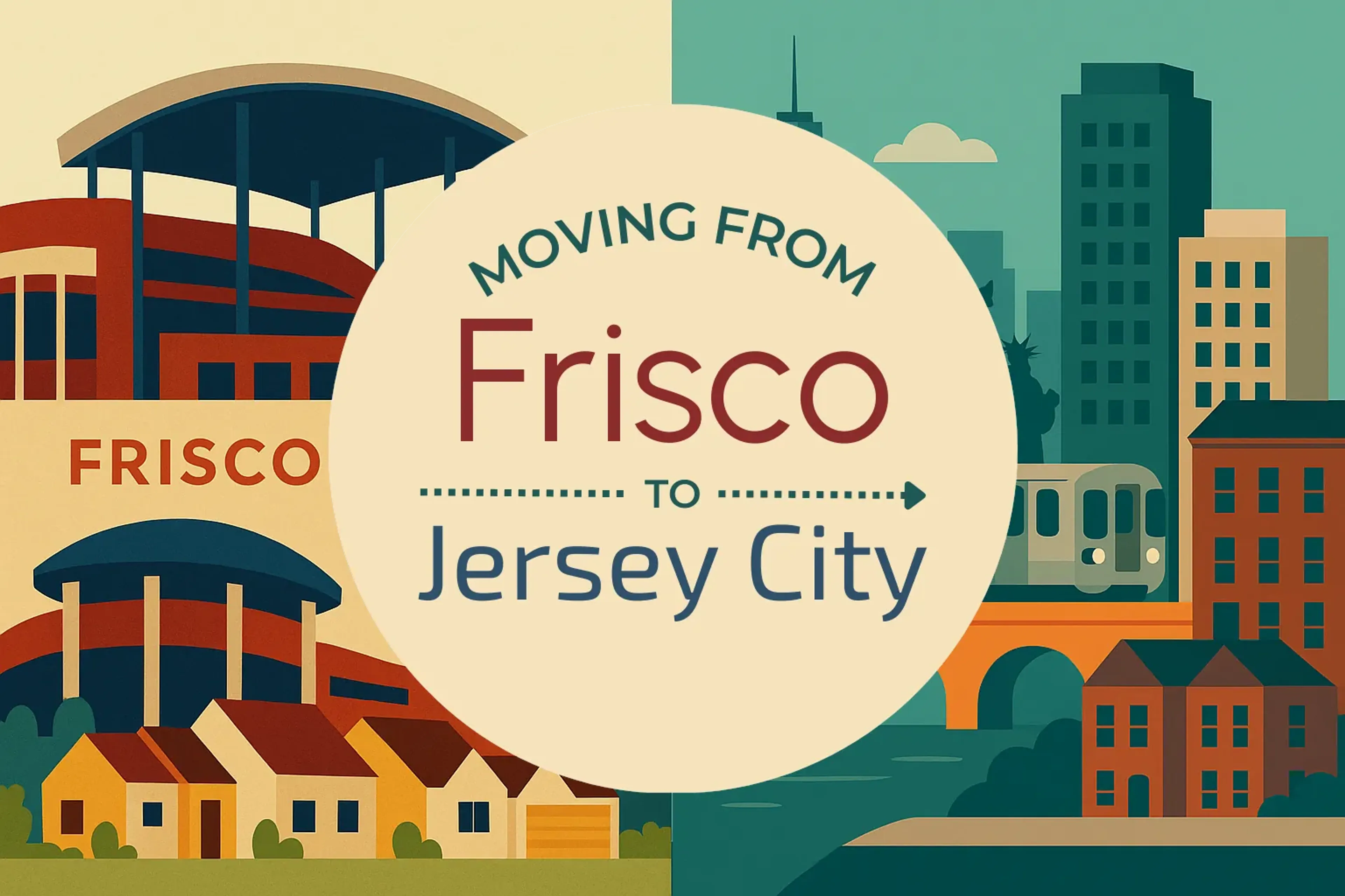 Side-by-side comparison of Frisco to Jersey City moving companies