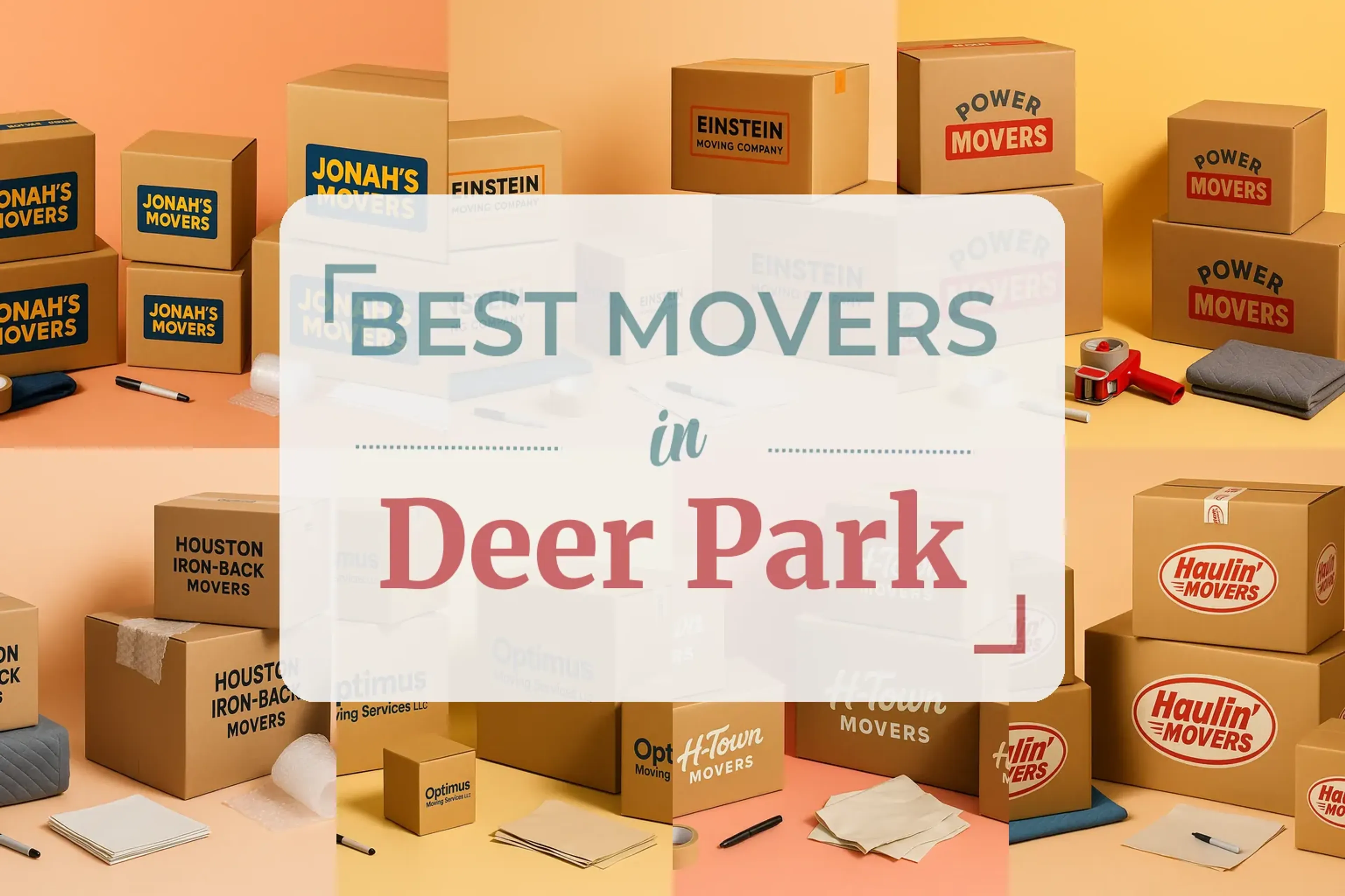 Side-by-side comparison of Deer Park moving companies