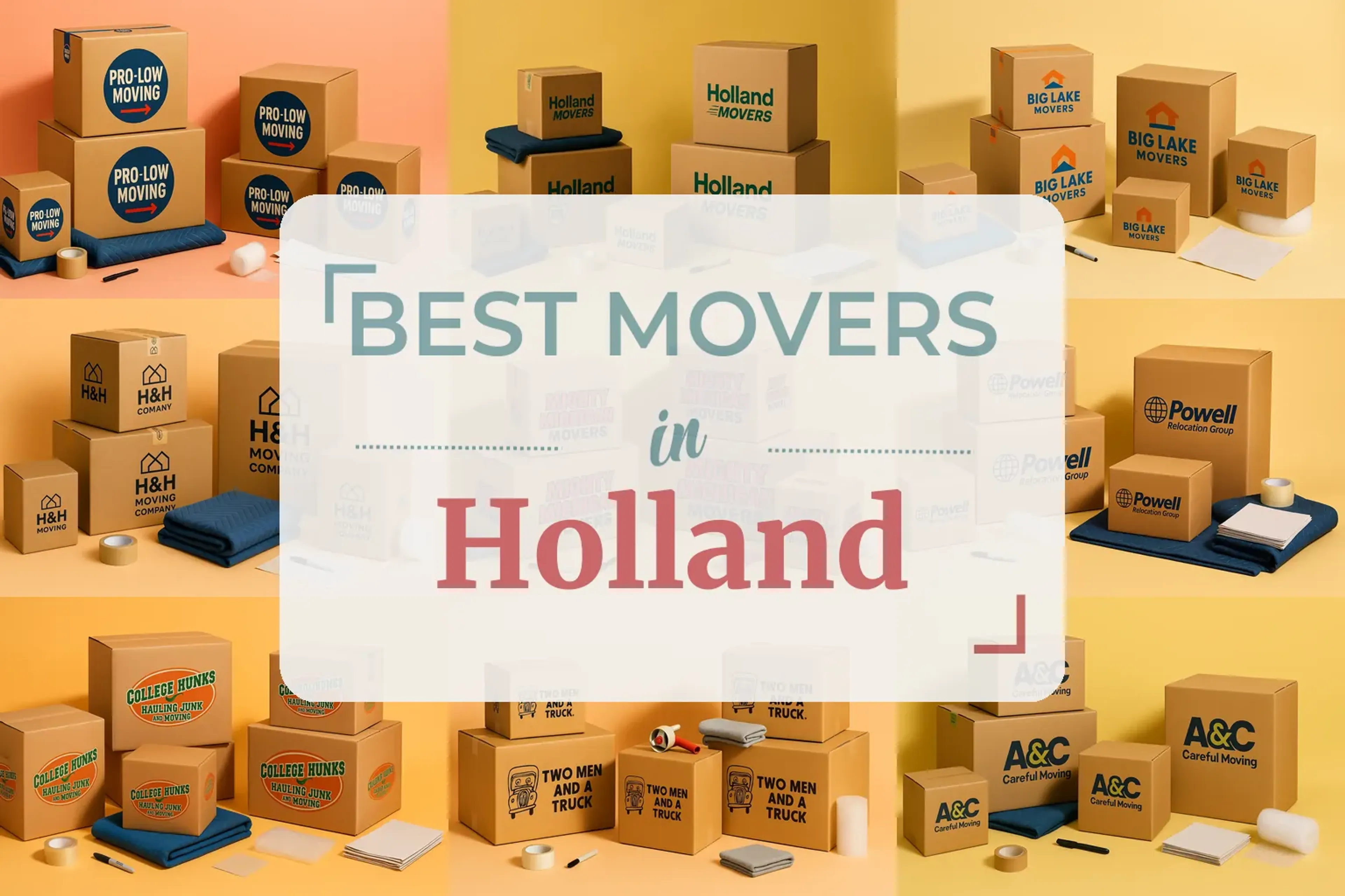 Side-by-side comparison of Holland moving companies
