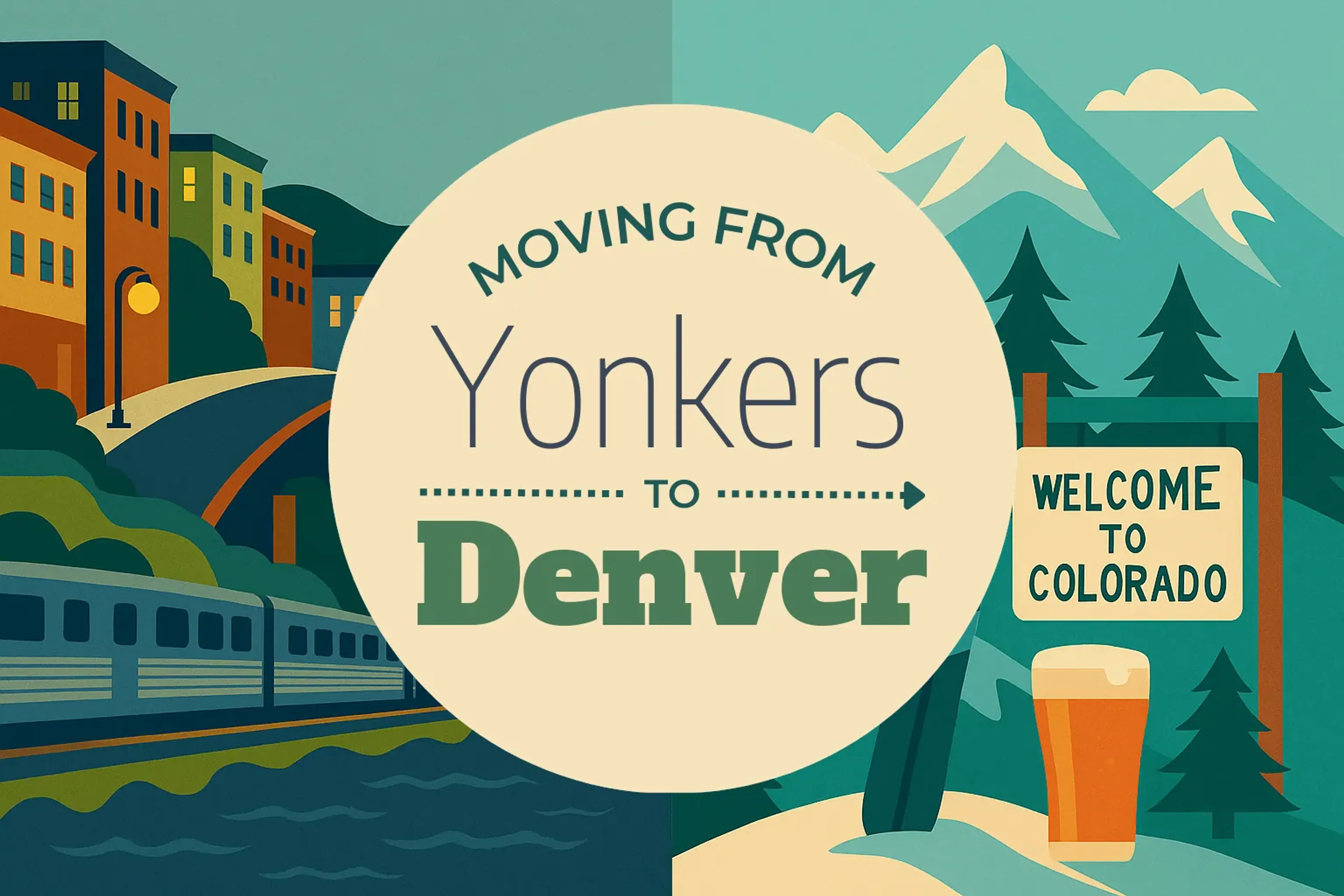 Side-by-side comparison of Yonkers to Denver moving companies