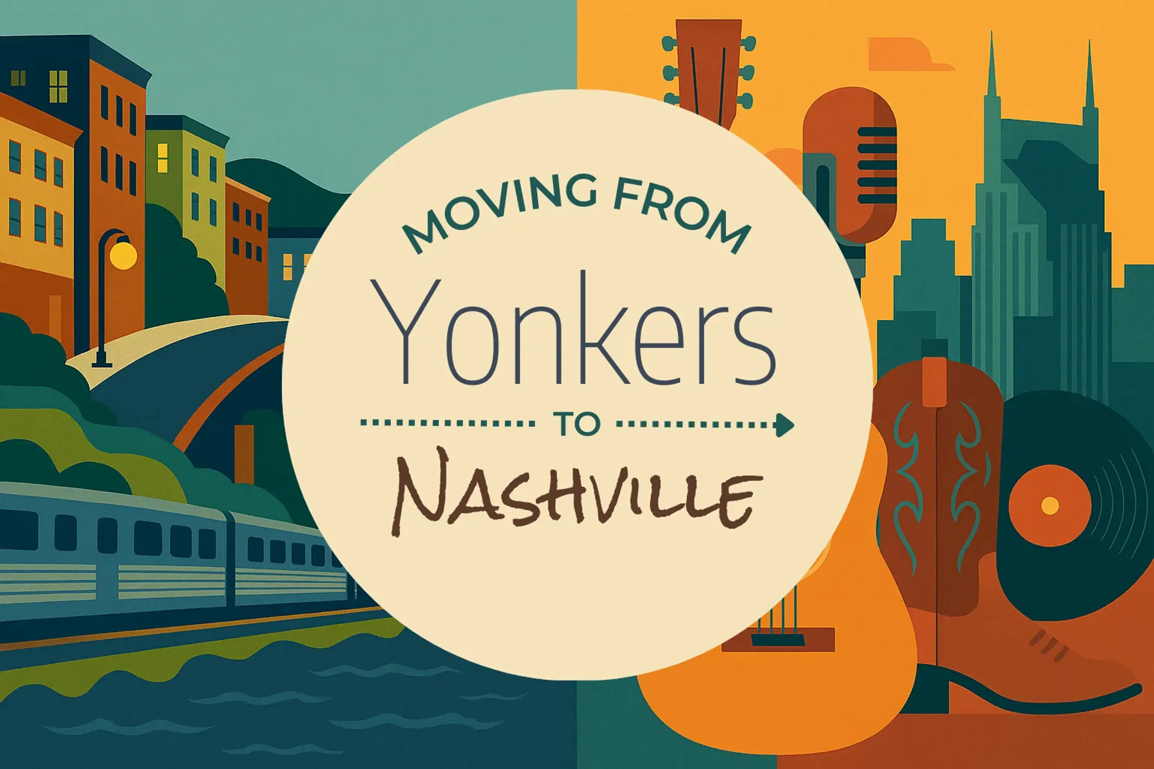 Side-by-side comparison of Yonkers to Nashville moving companies