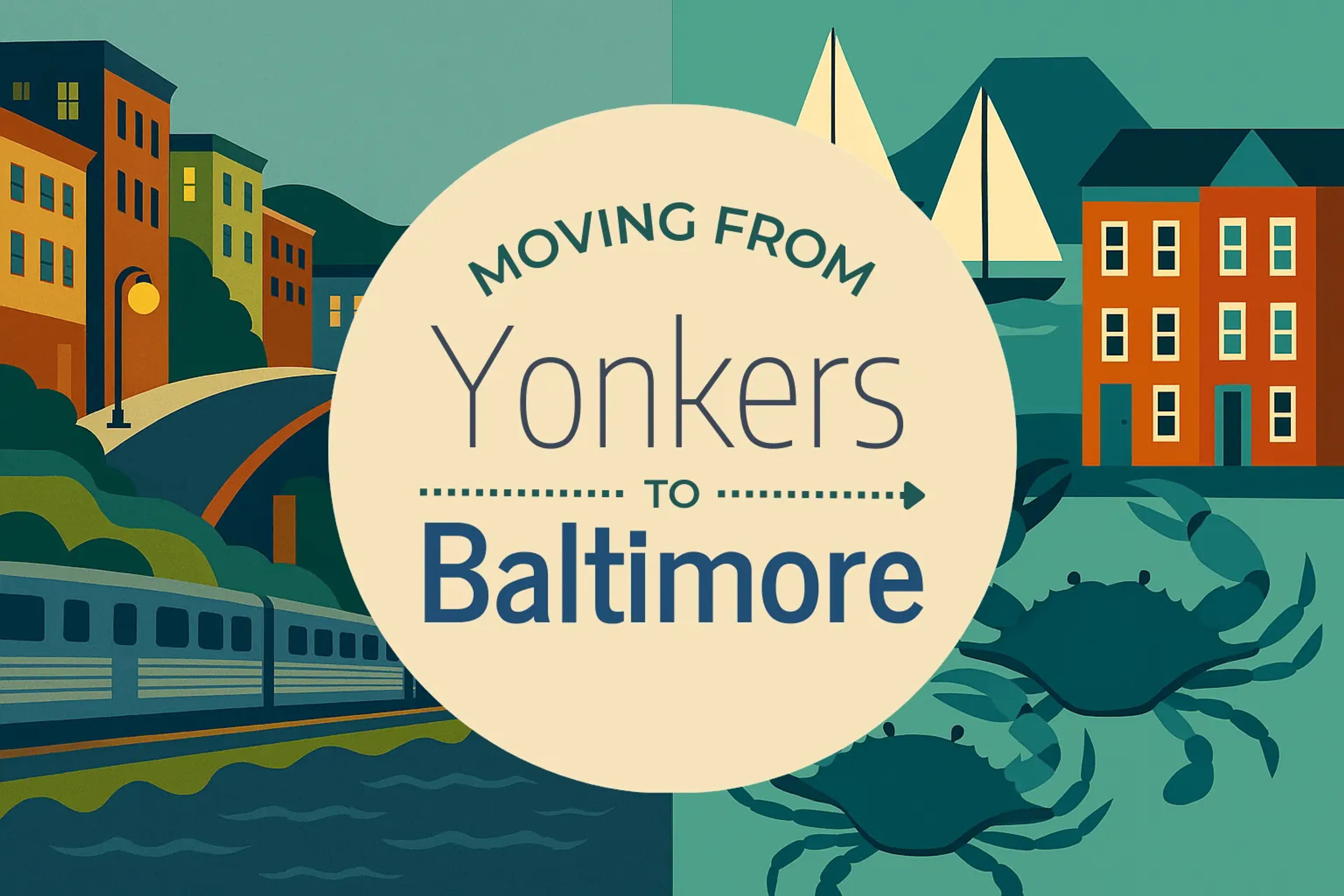 Side-by-side comparison of Yonkers to Baltimore moving companies