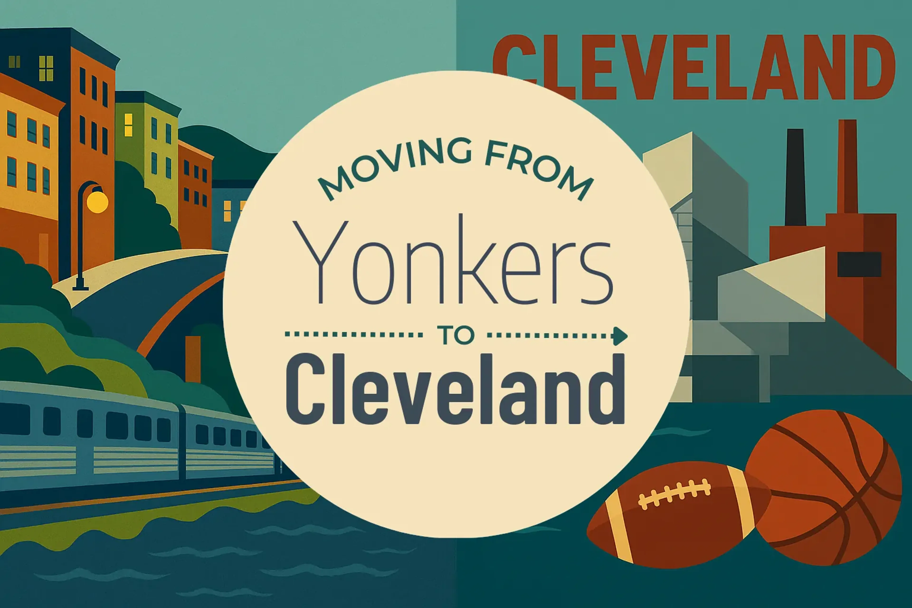 Side-by-side comparison of Yonkers to Cleveland moving companies