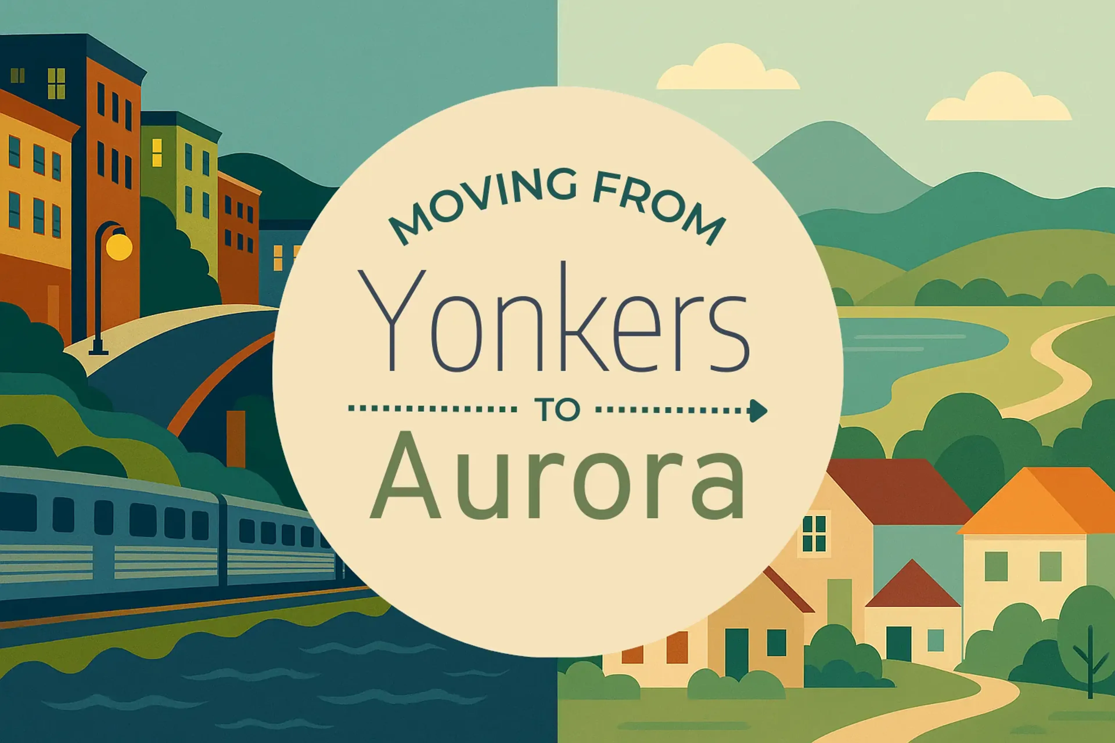 Side-by-side comparison of Yonkers to Aurora moving companies