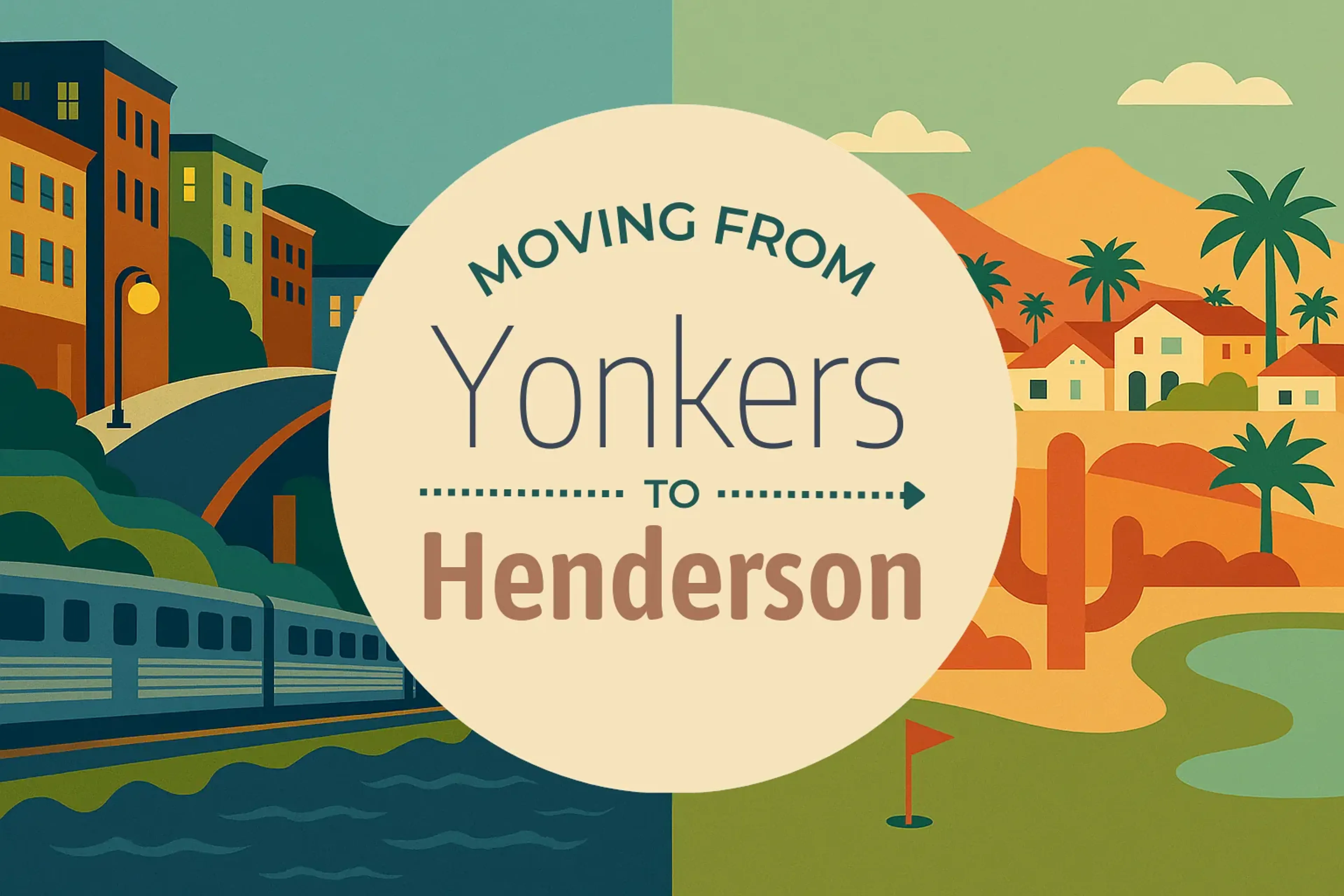 Side-by-side comparison of Yonkers to Henderson moving companies