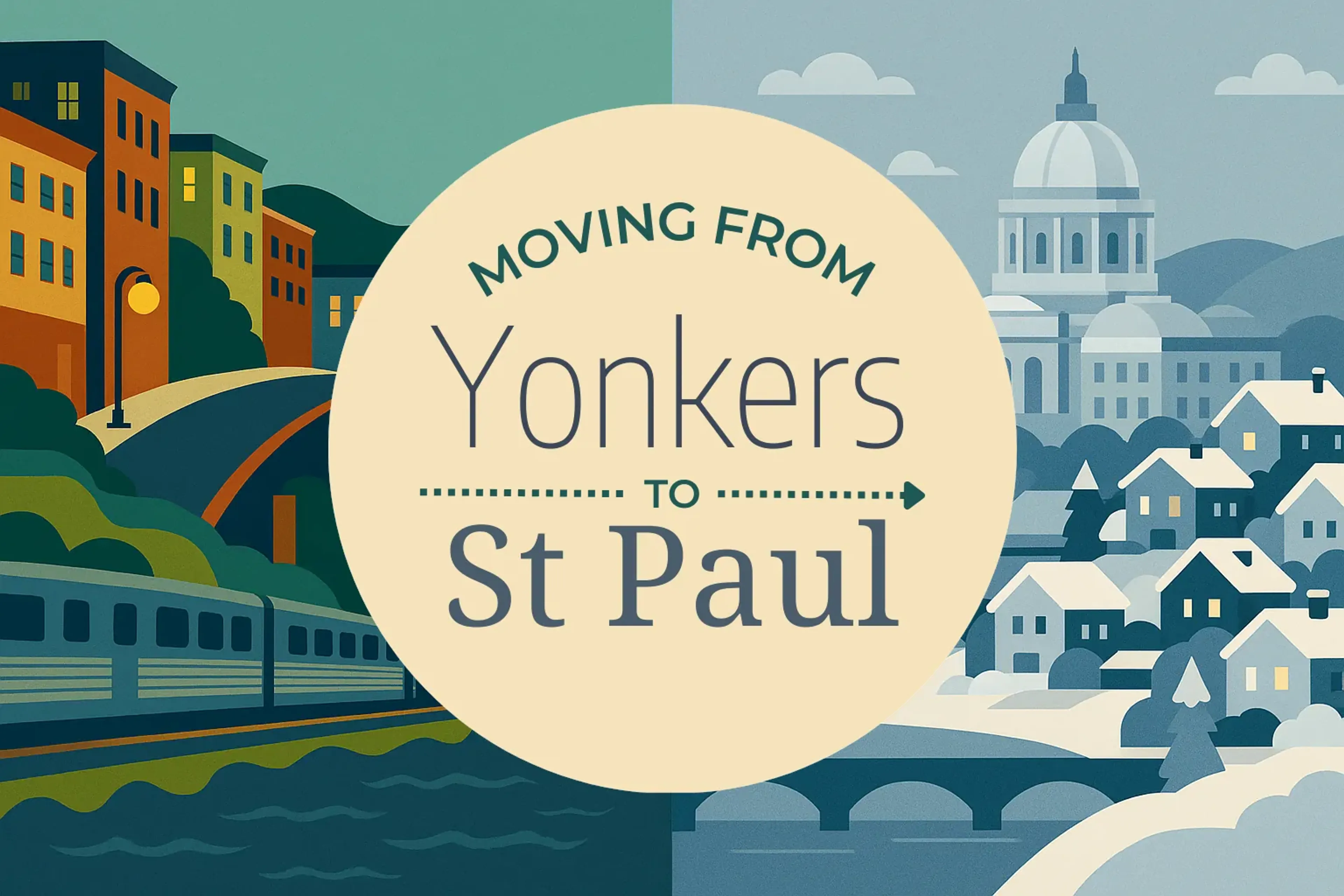 Side-by-side comparison of Yonkers to St. Paul moving companies
