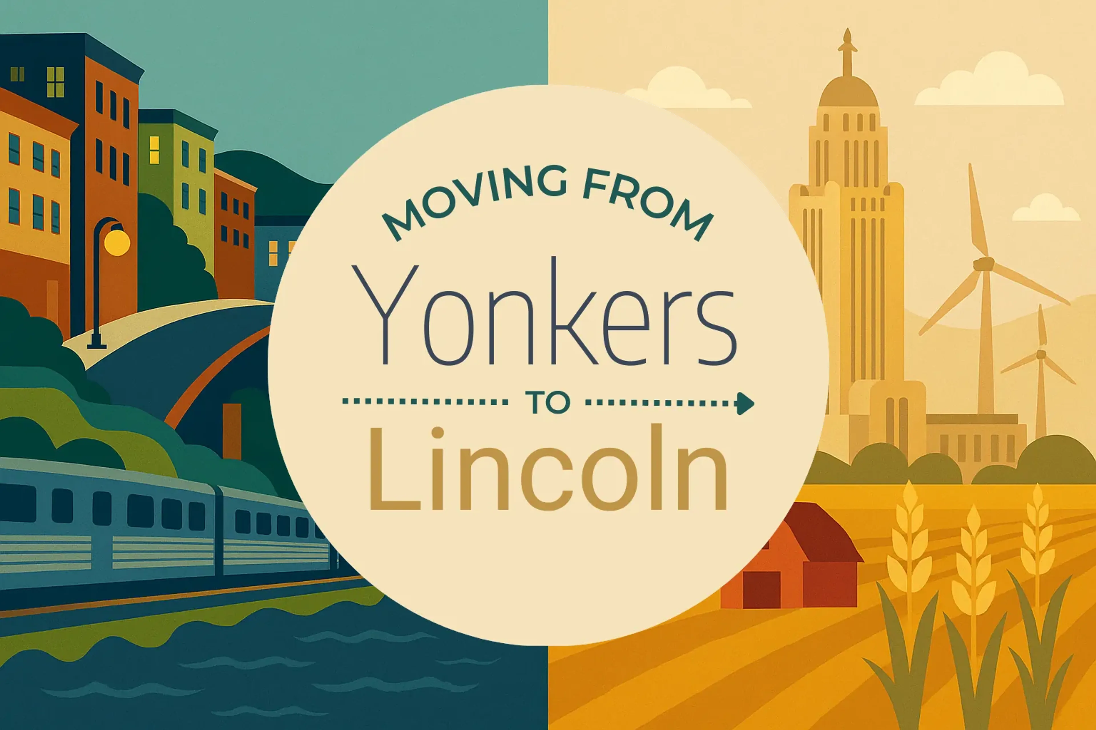Side-by-side comparison of Yonkers to Lincoln moving companies