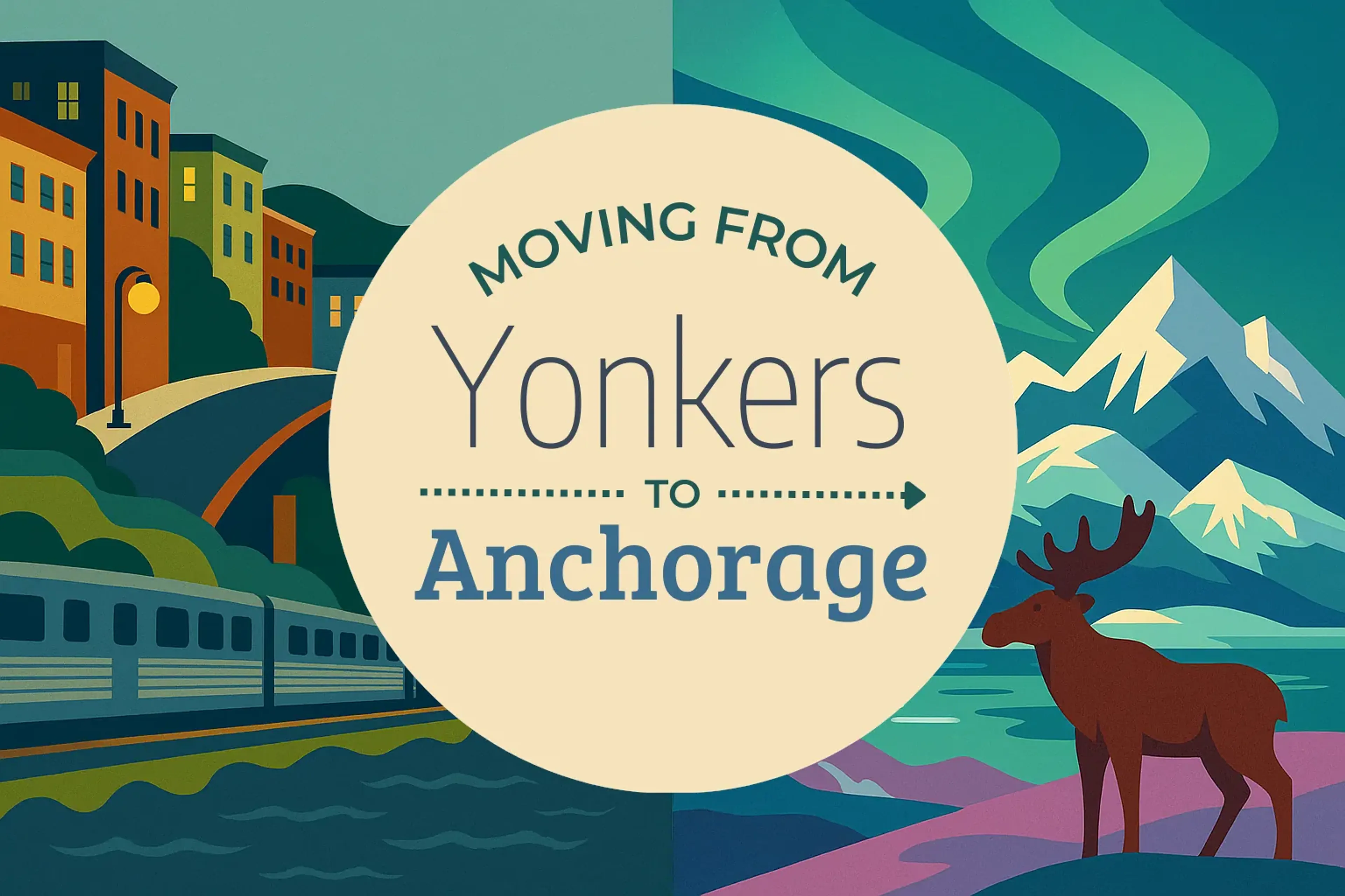 Side-by-side comparison of Yonkers to Anchorage moving companies