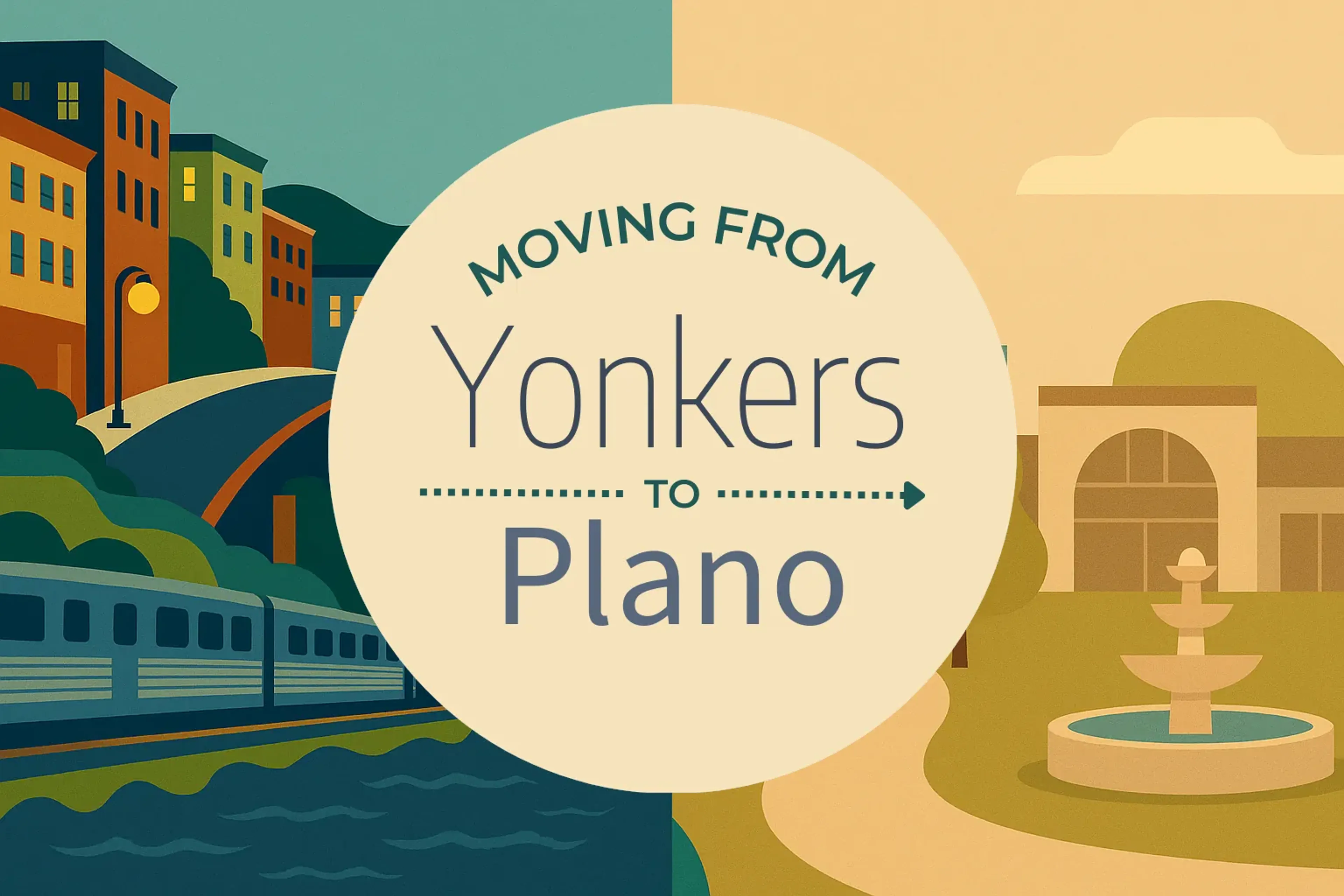 Side-by-side comparison of Yonkers to Plano moving companies