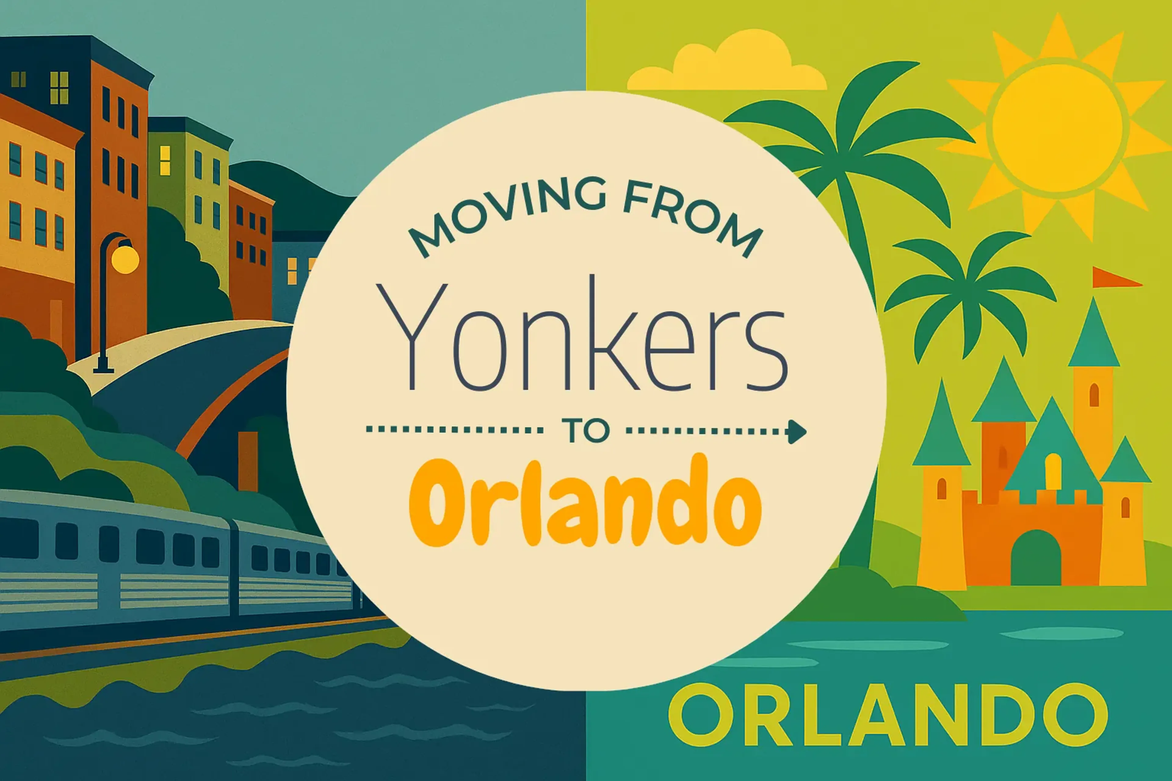 Side-by-side comparison of Yonkers to Orlando moving companies