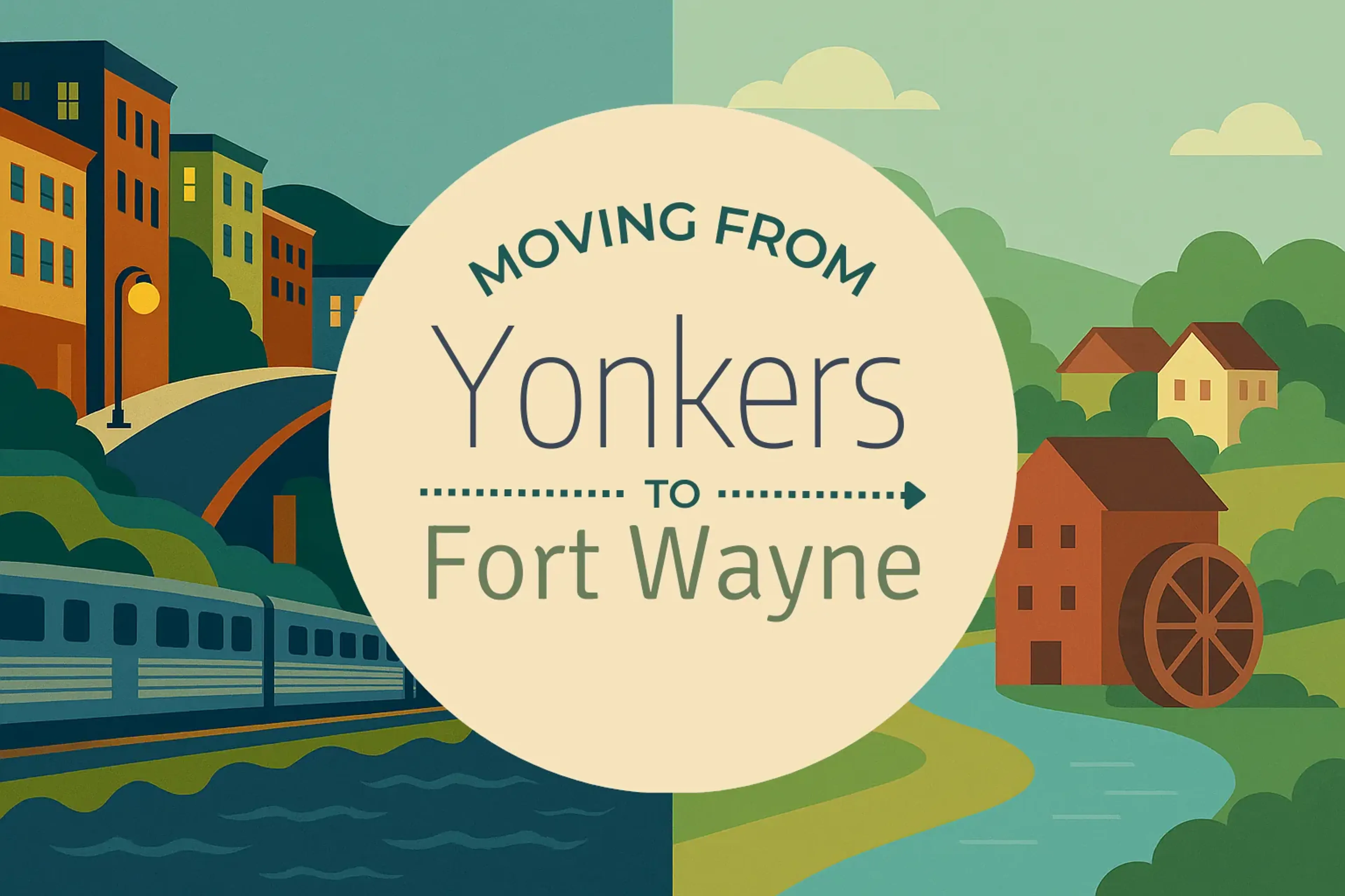 Side-by-side comparison of Yonkers to Fort Wayne moving companies