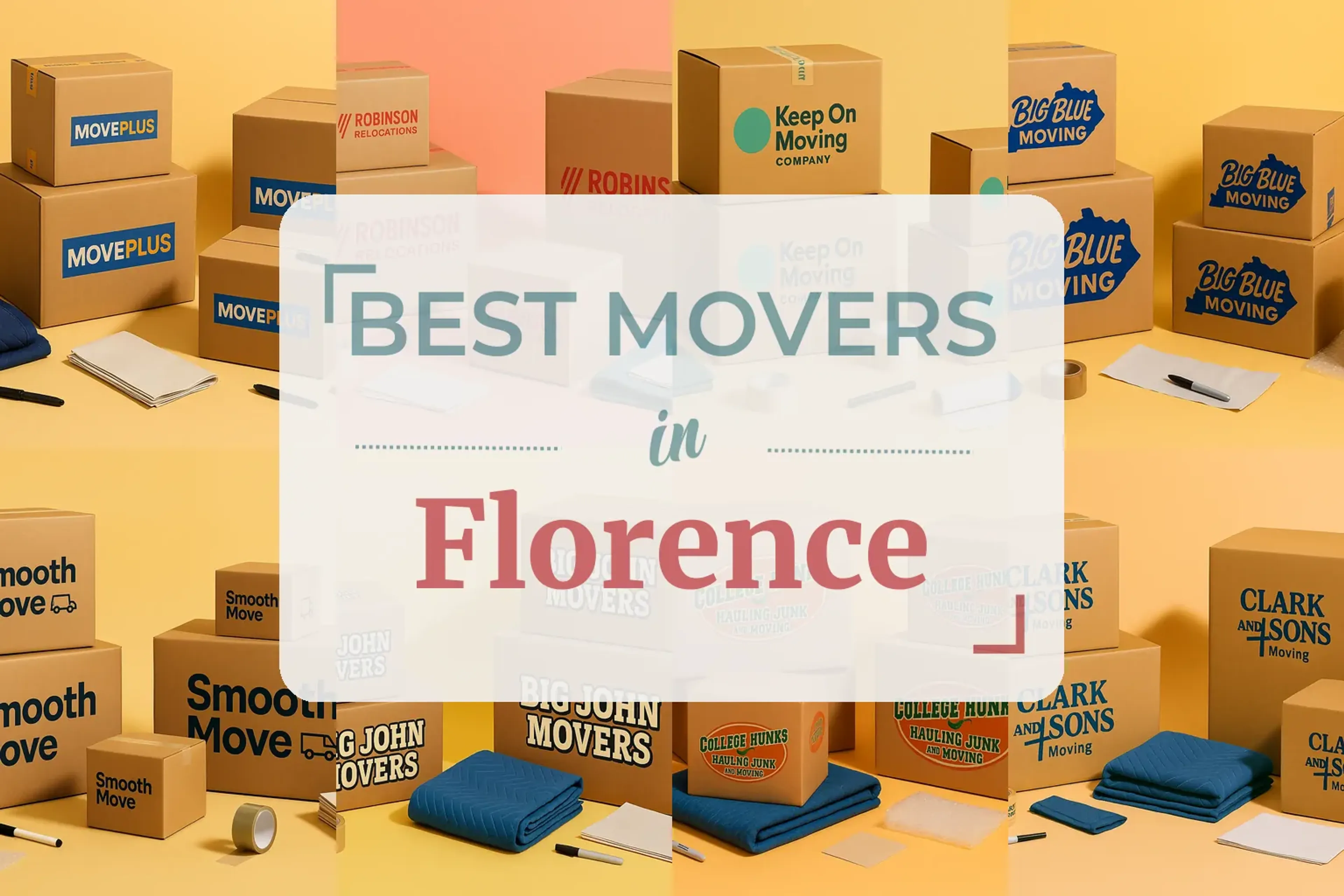 Side-by-side comparison of Florence moving companies