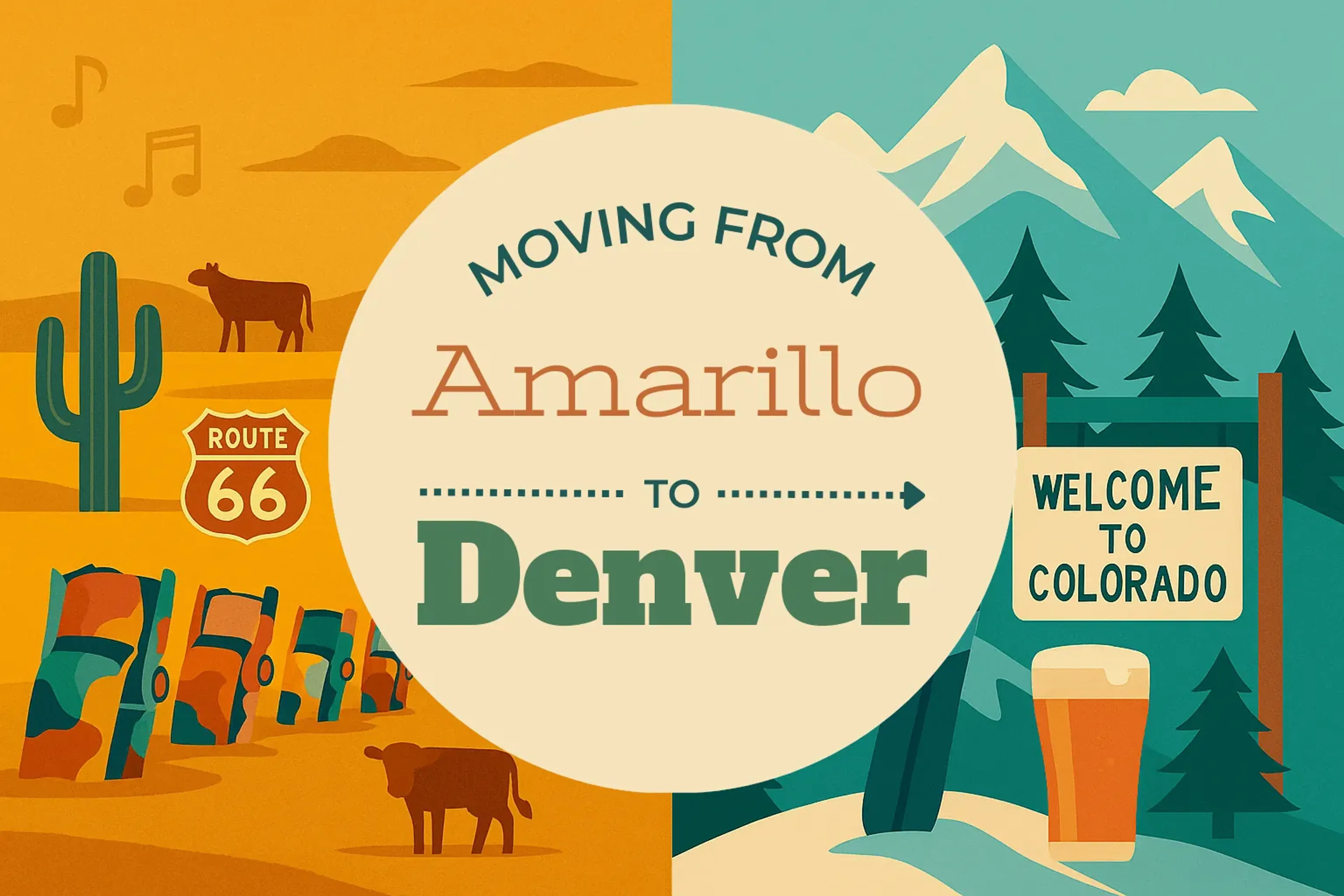 Side-by-side comparison of Amarillo to Denver moving companies