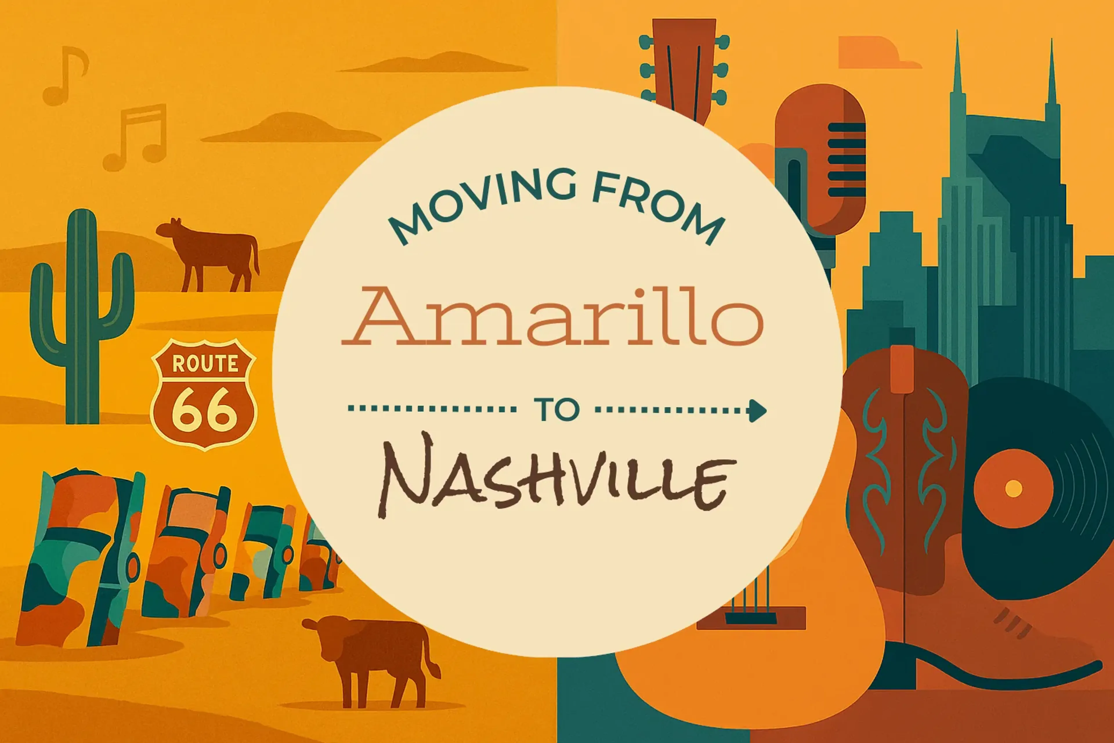 Side-by-side comparison of Amarillo to Nashville moving companies