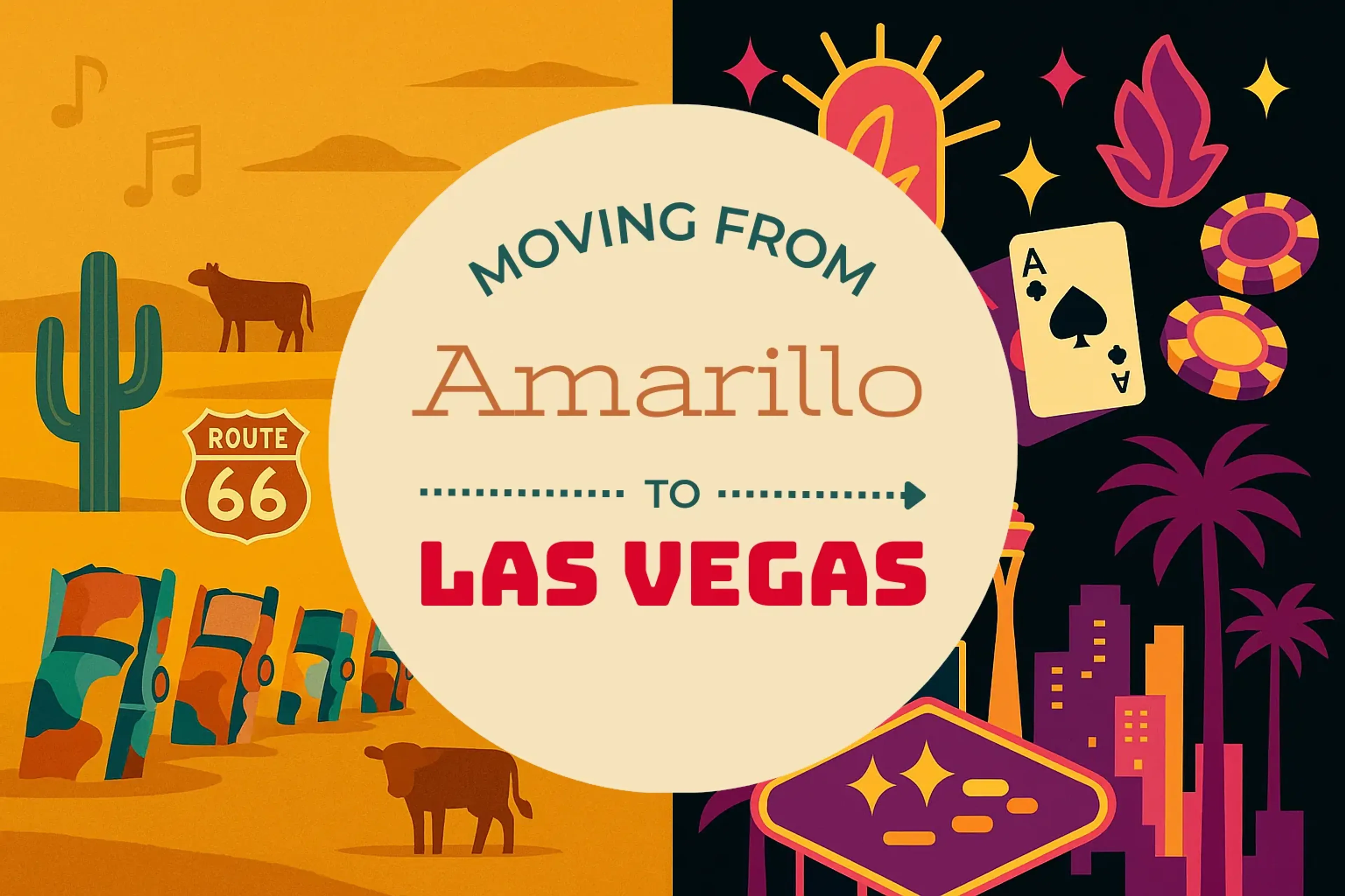 Side-by-side comparison of Amarillo to Las Vegas moving companies