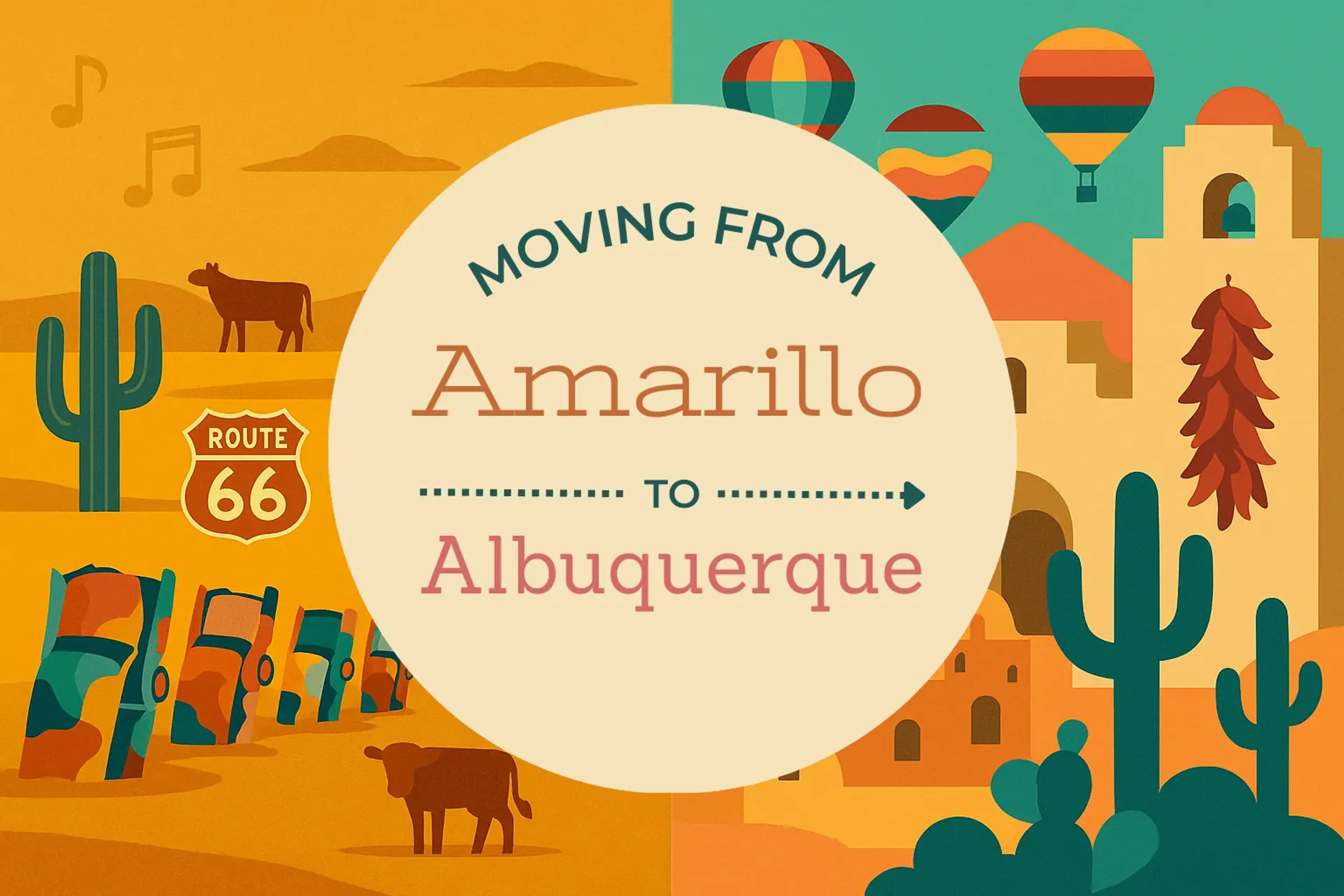 Side-by-side comparison of Amarillo to Albuquerque moving companies
