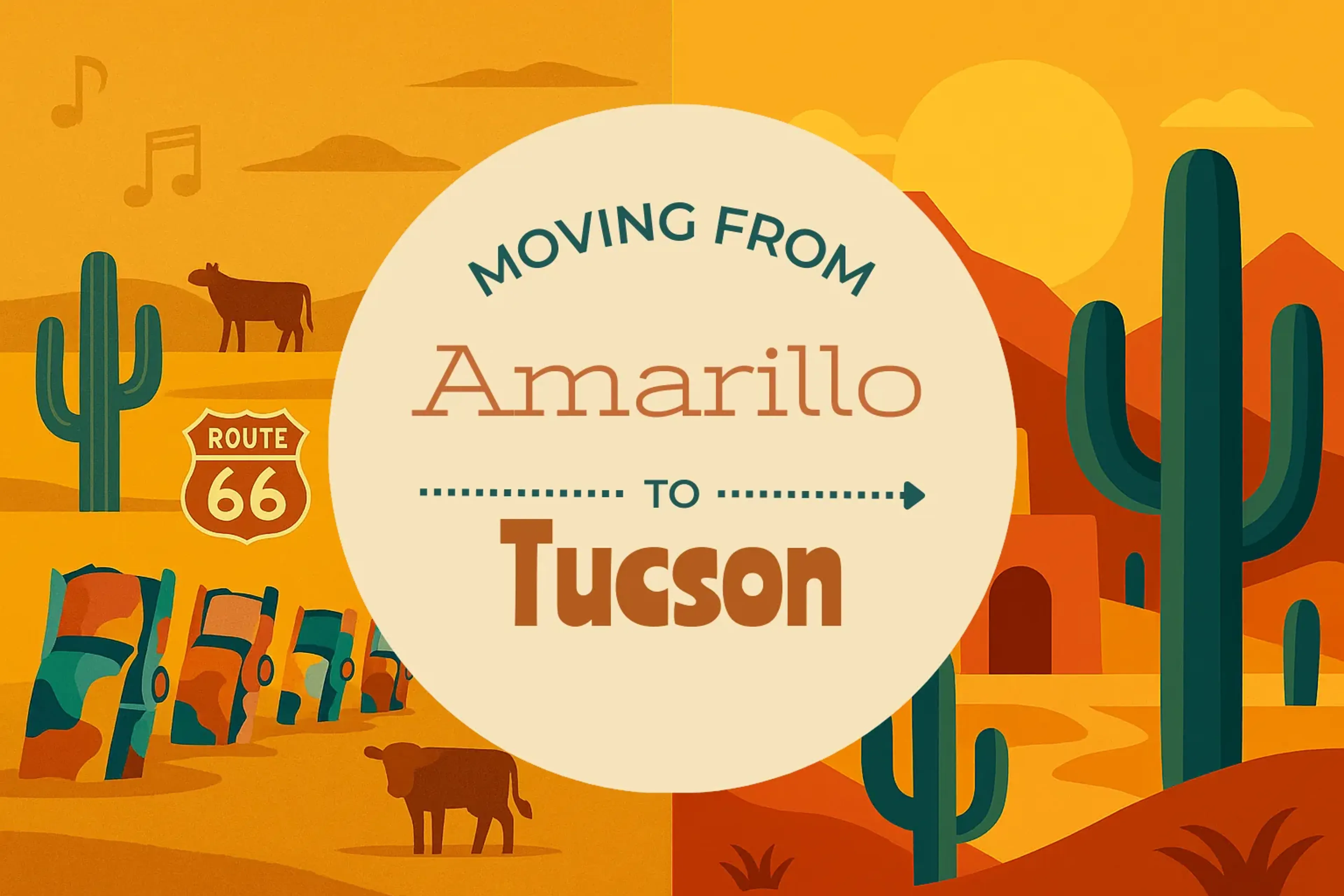 Side-by-side comparison of Amarillo to Tucson moving companies