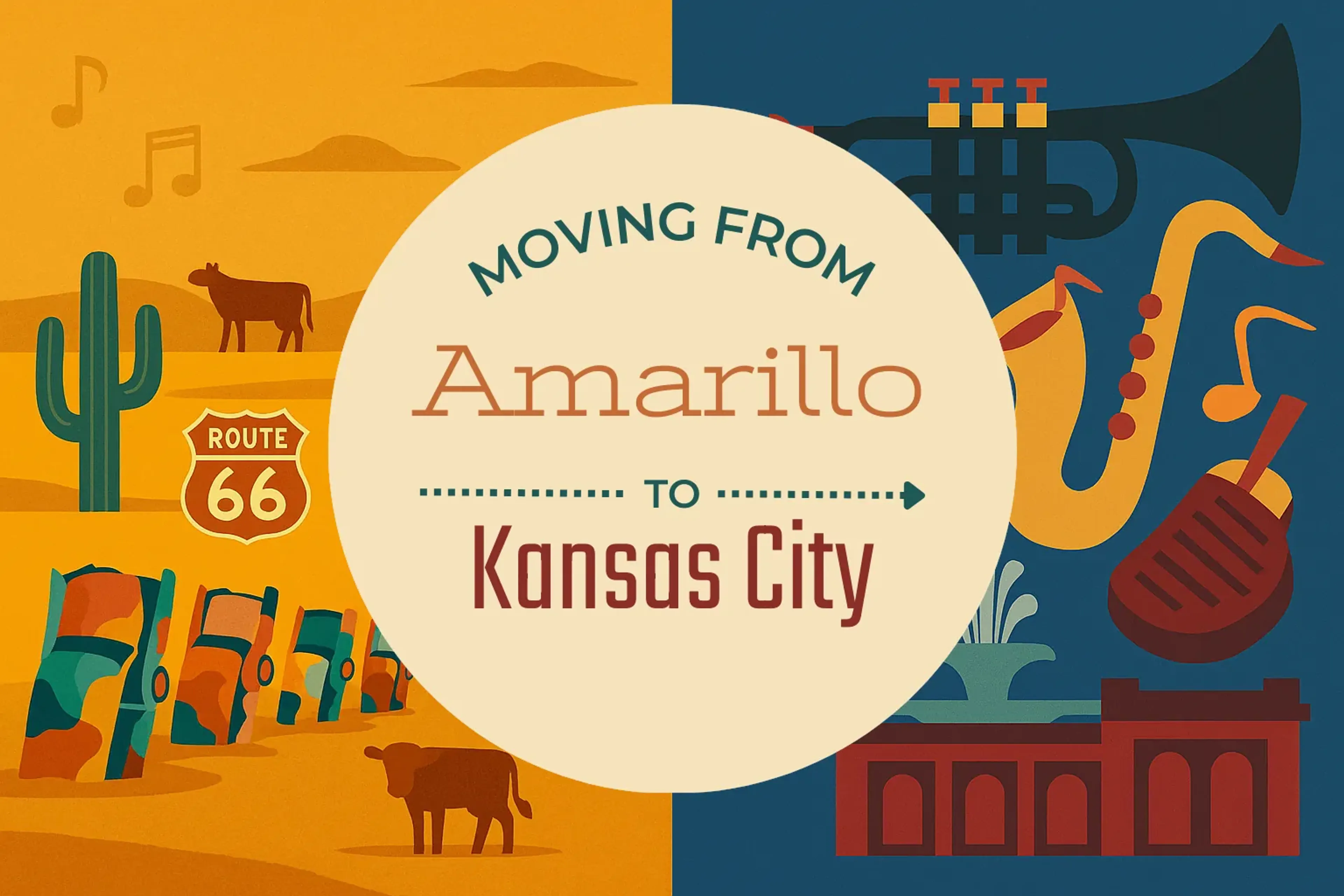 Side-by-side comparison of Amarillo to Kansas City moving companies