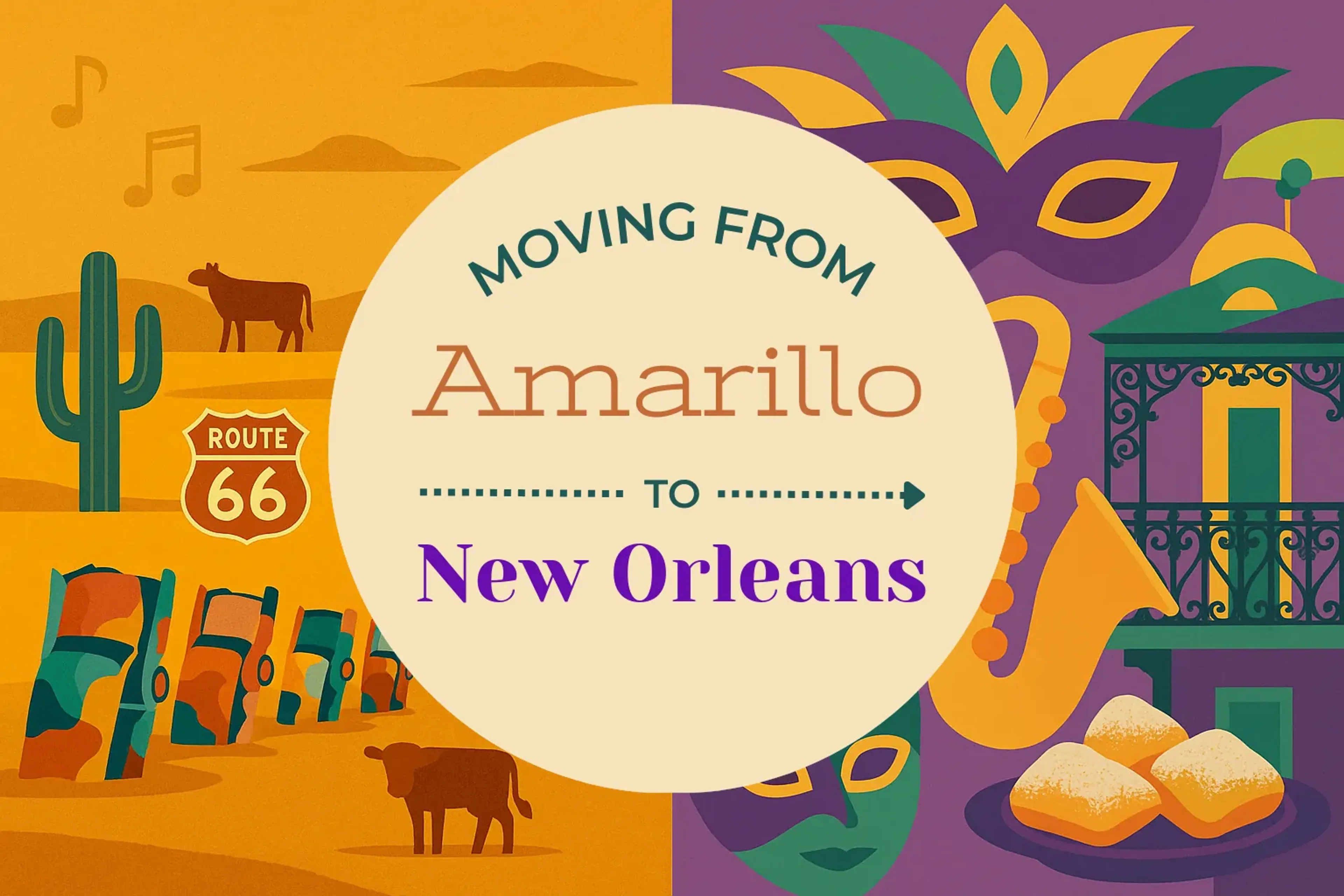 Side-by-side comparison of Amarillo to New Orleans moving companies