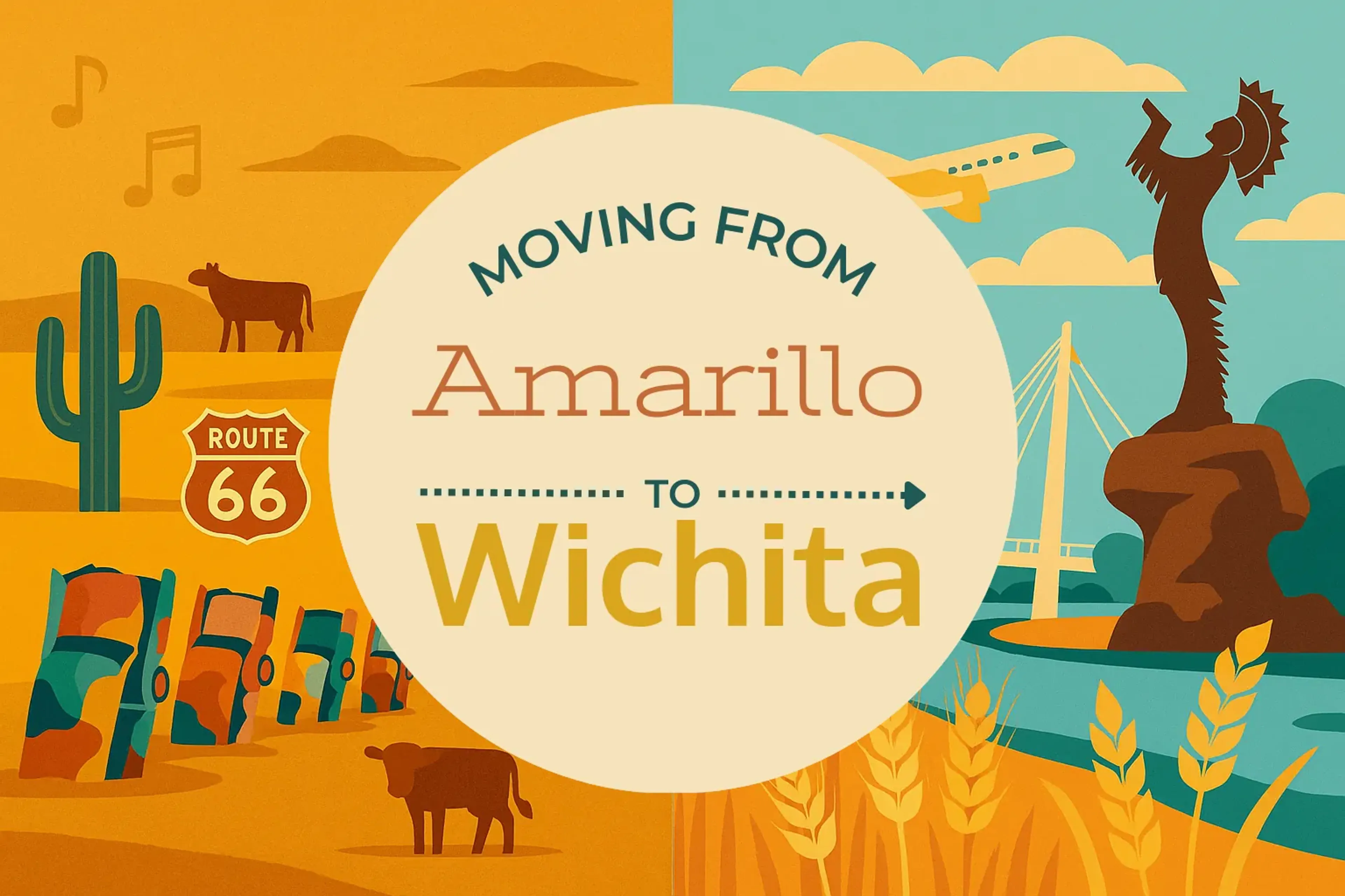 Side-by-side comparison of Amarillo to Wichita moving companies