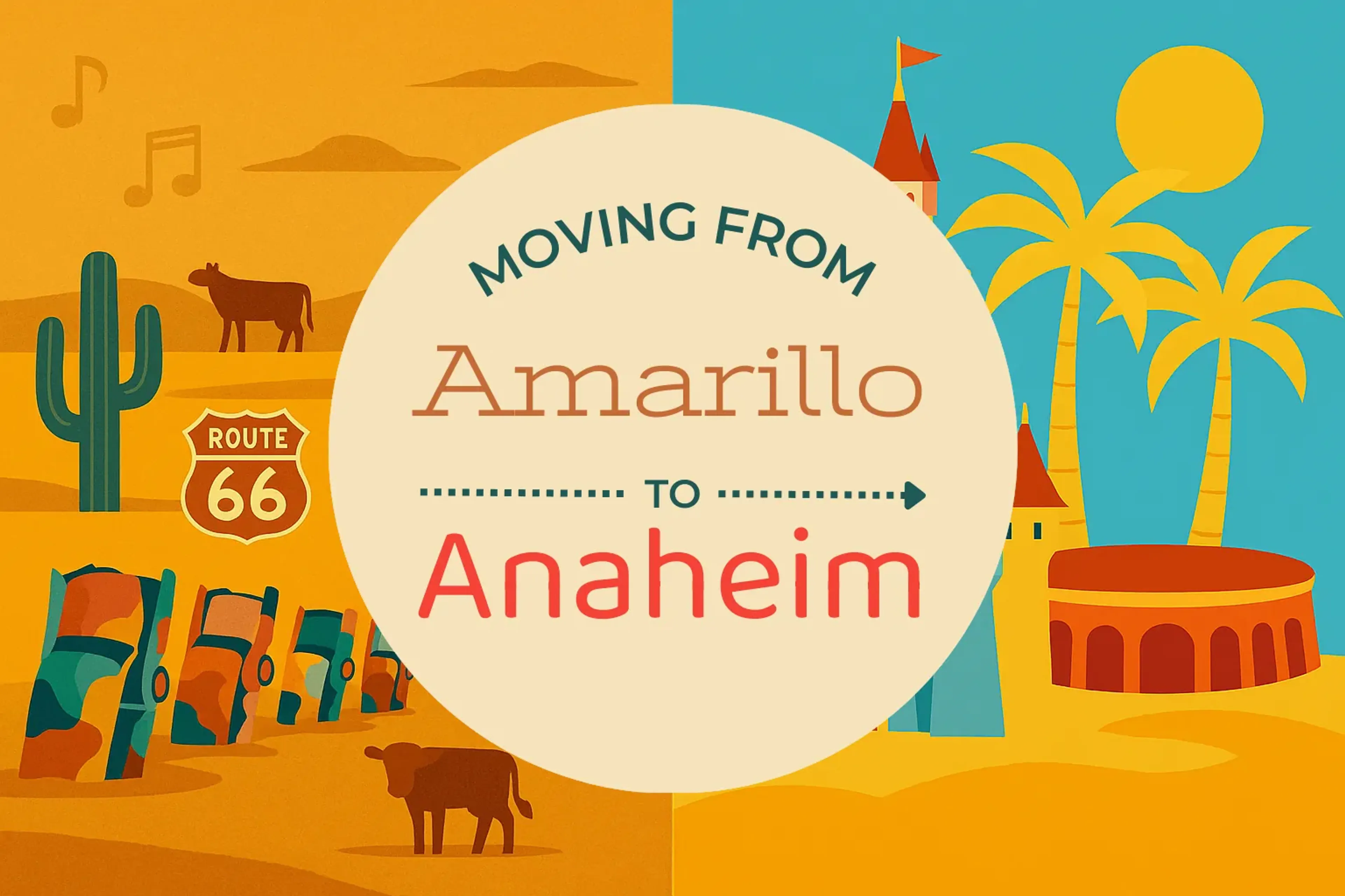 Side-by-side comparison of Amarillo to Anaheim moving companies