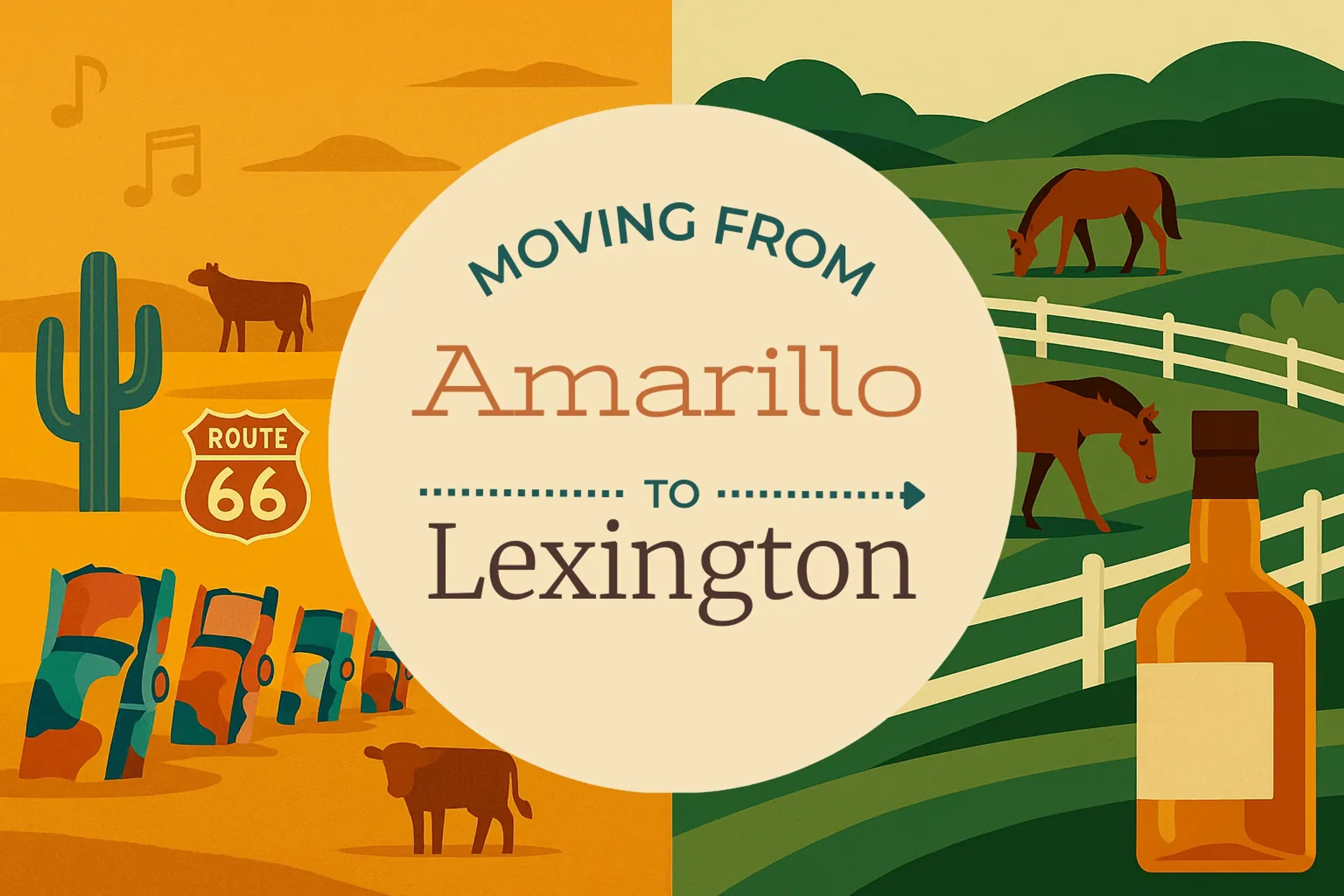 Side-by-side comparison of Amarillo to Lexington moving companies