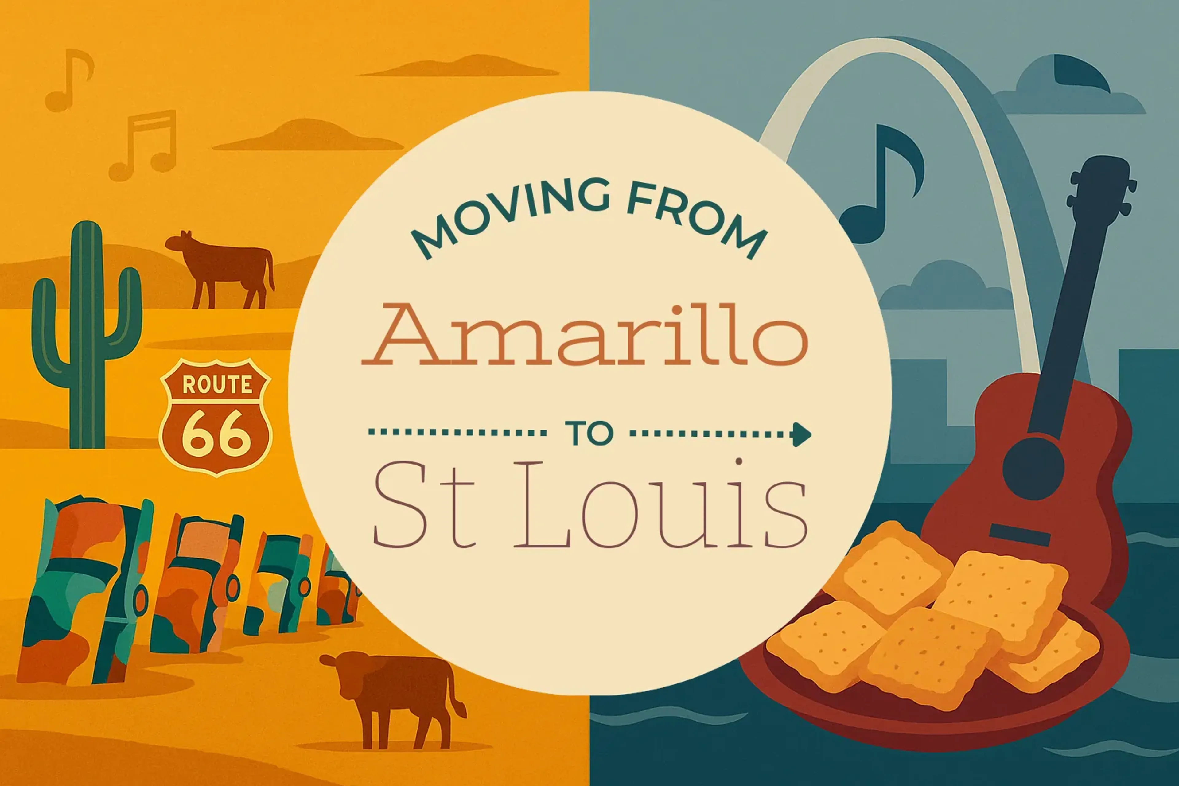 Side-by-side comparison of Amarillo to St. Louis moving companies