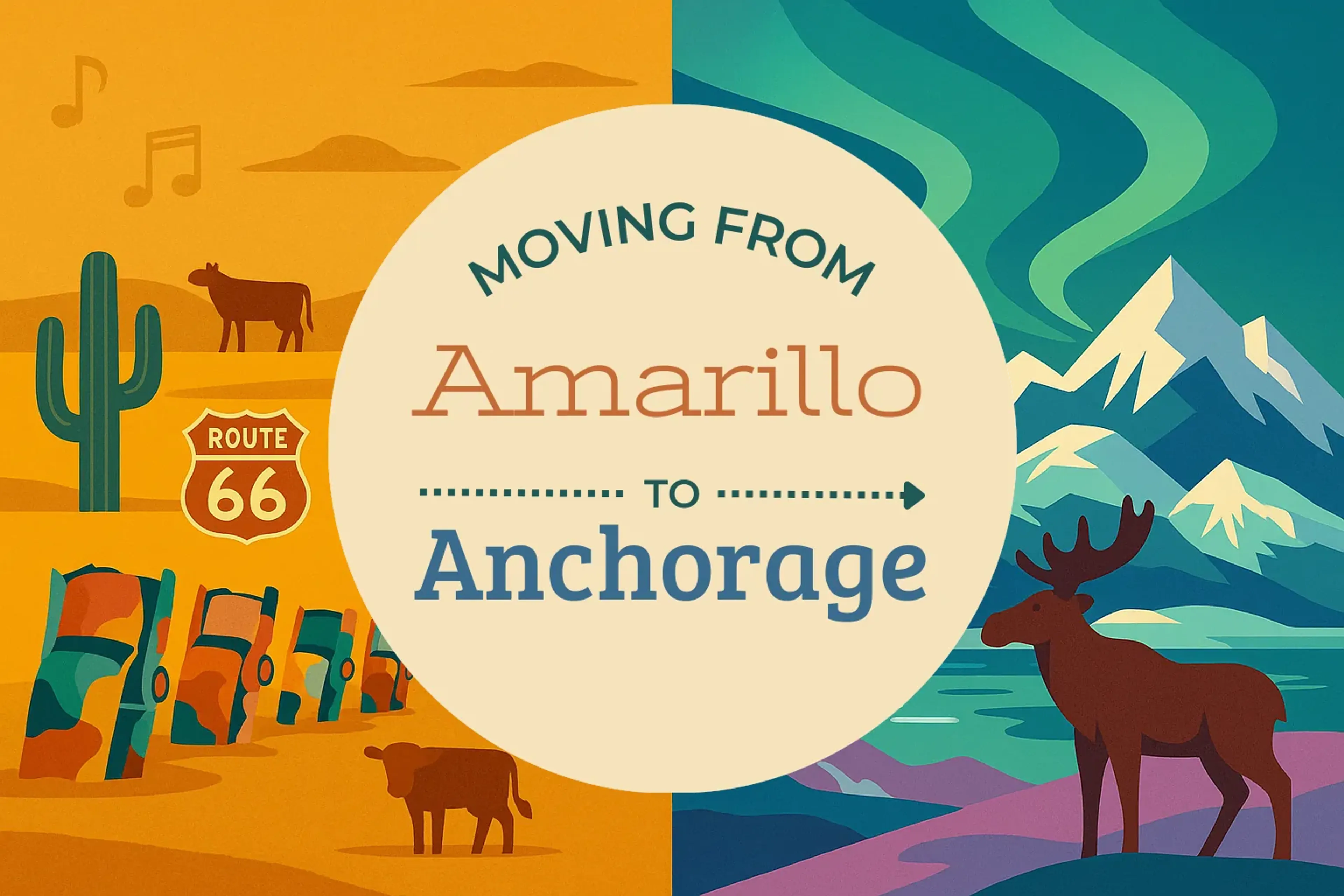 Side-by-side comparison of Amarillo to Anchorage moving companies