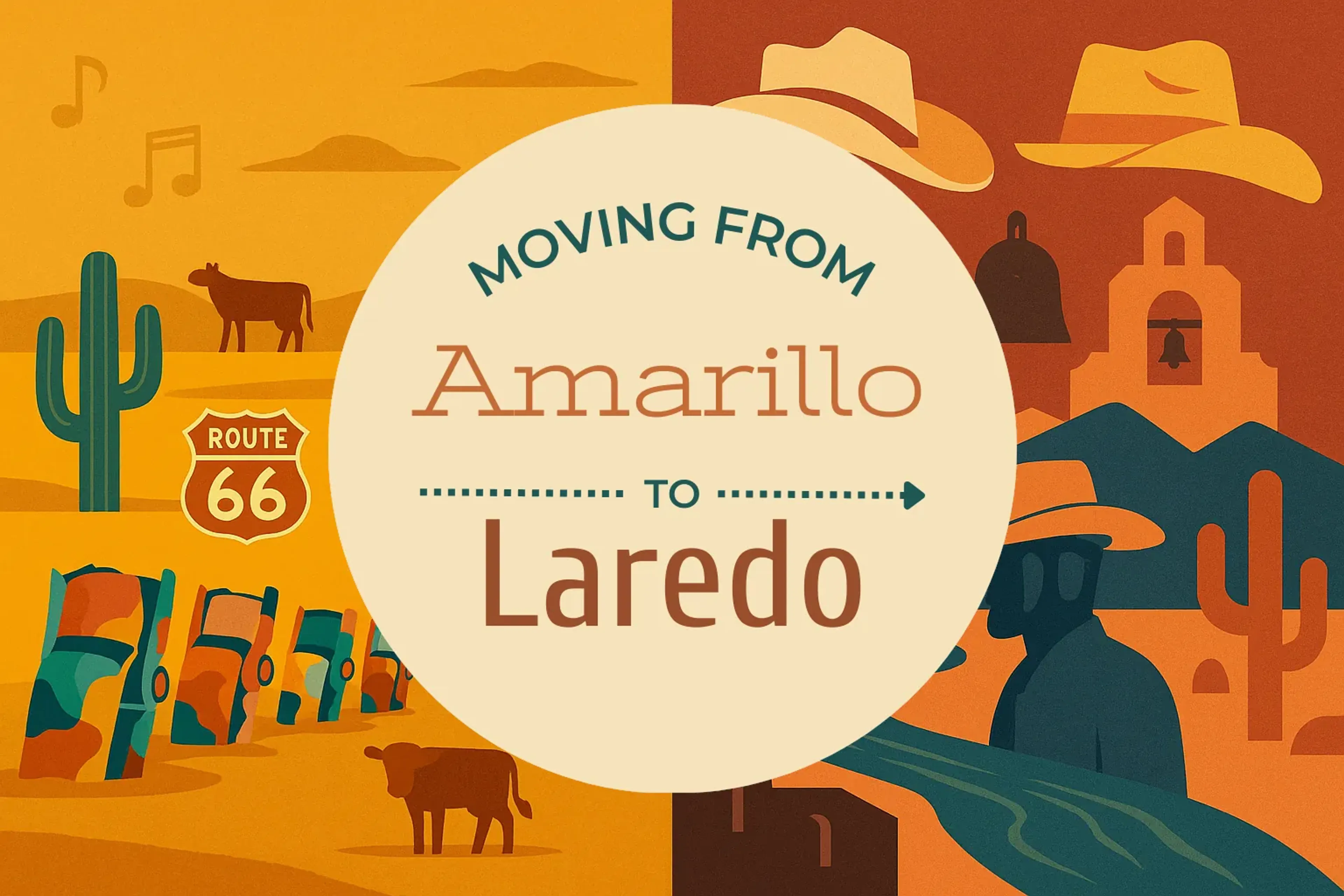 Side-by-side comparison of Amarillo to Laredo moving companies