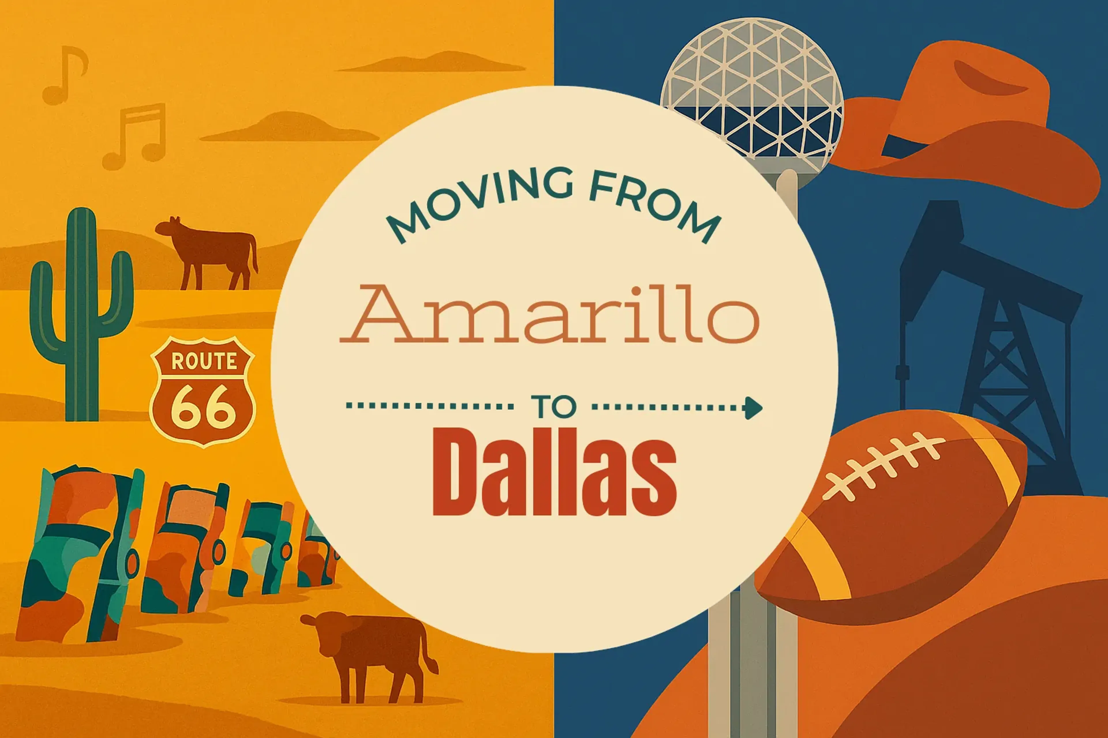 Side-by-side comparison of Amarillo to Dallas moving companies