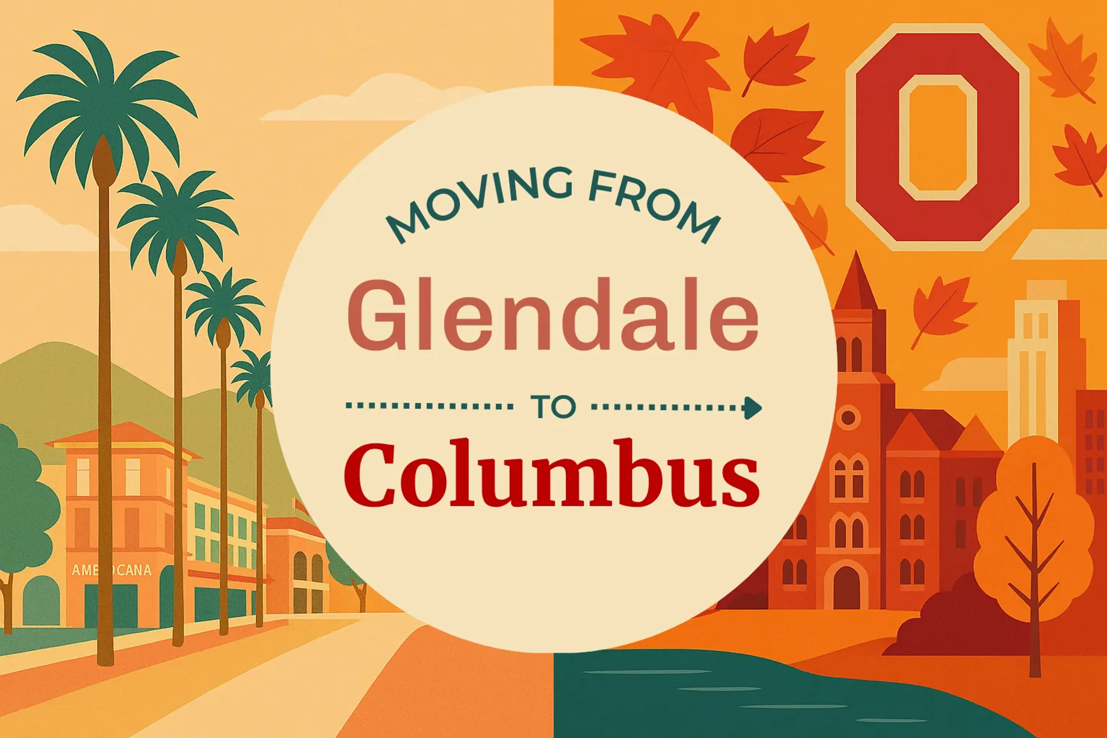 Side-by-side comparison of Glendale to Columbus moving companies