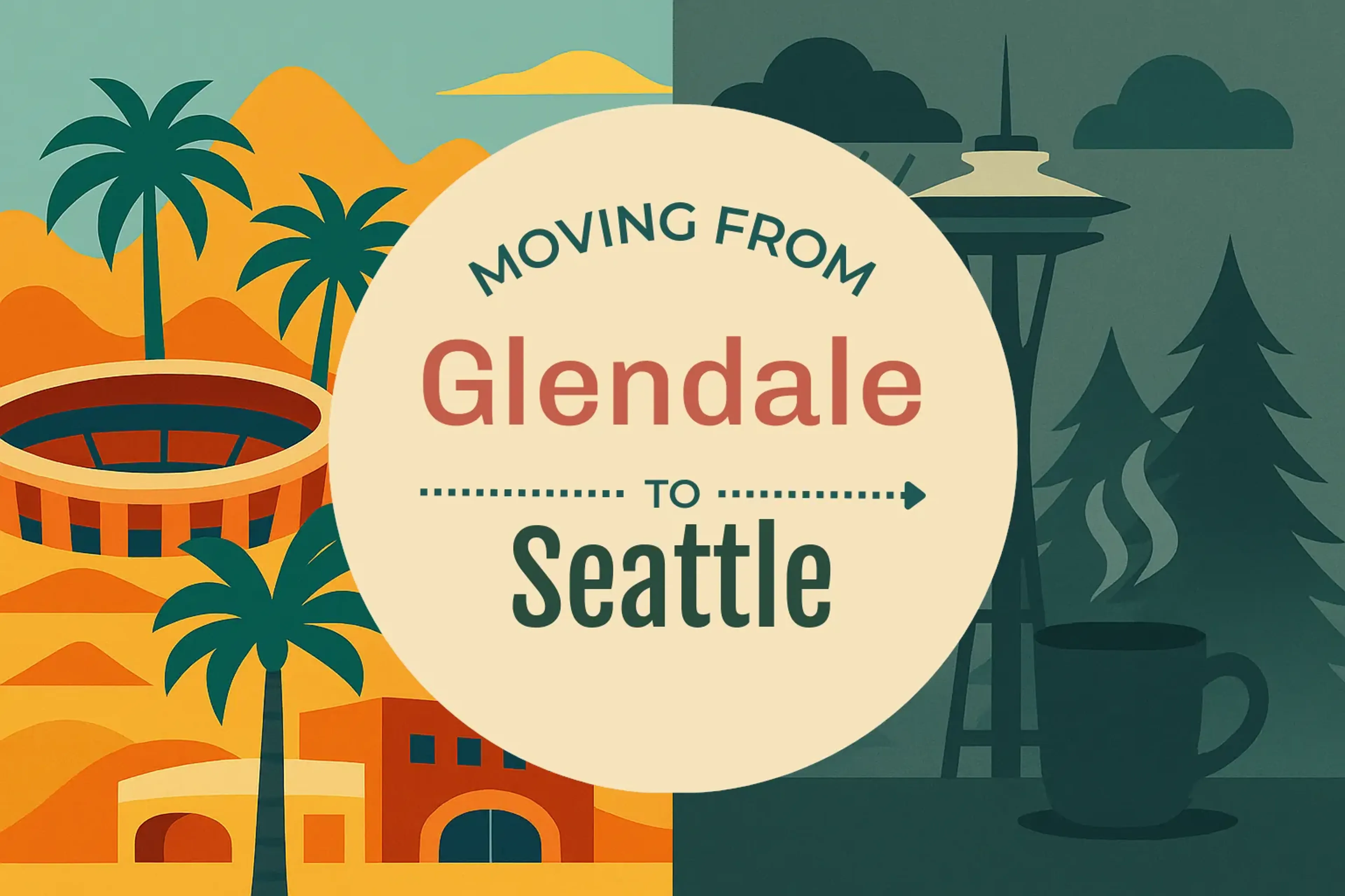 Side-by-side comparison of Glendale to Seattle moving companies