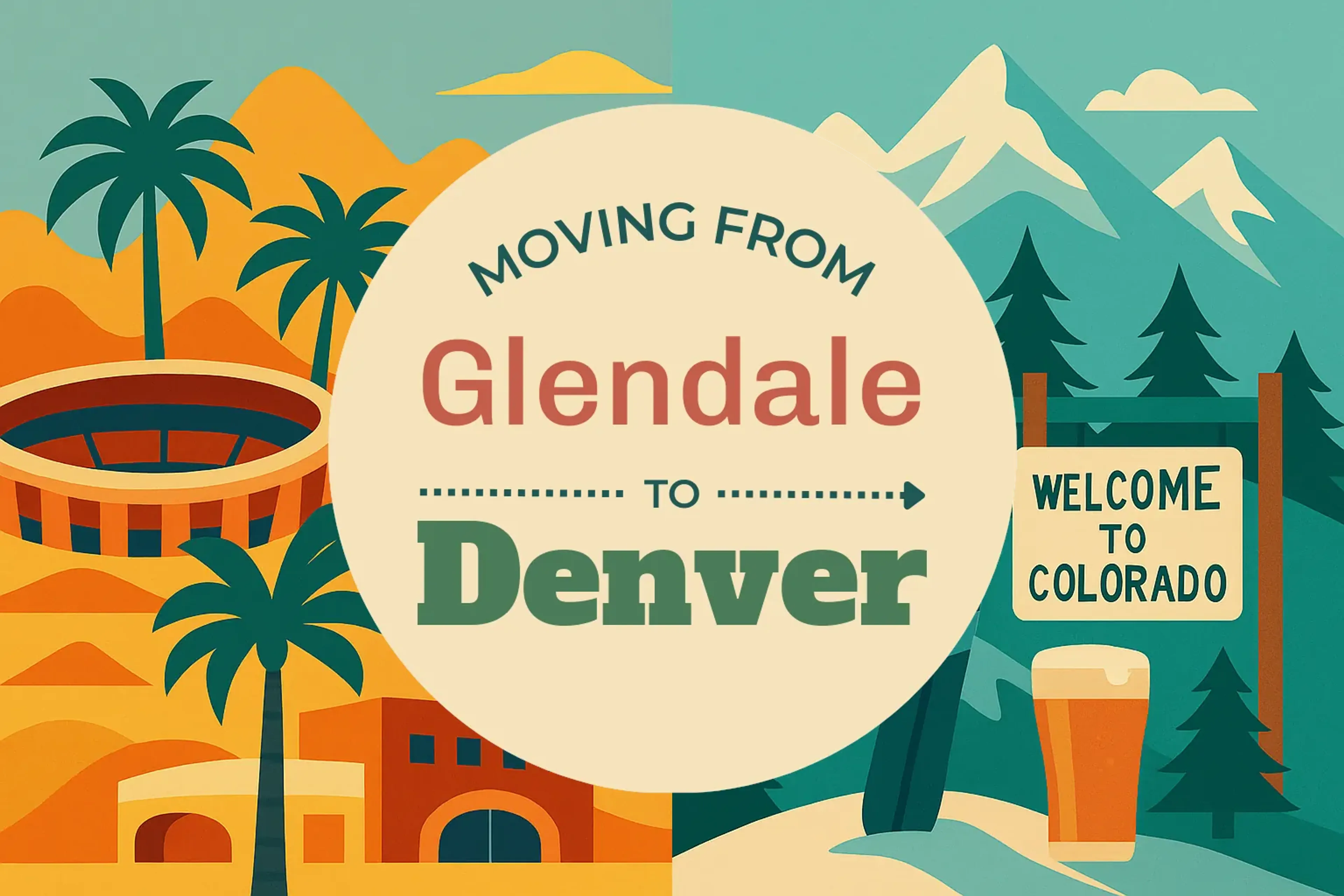 Side-by-side comparison of Glendale to Denver moving companies
