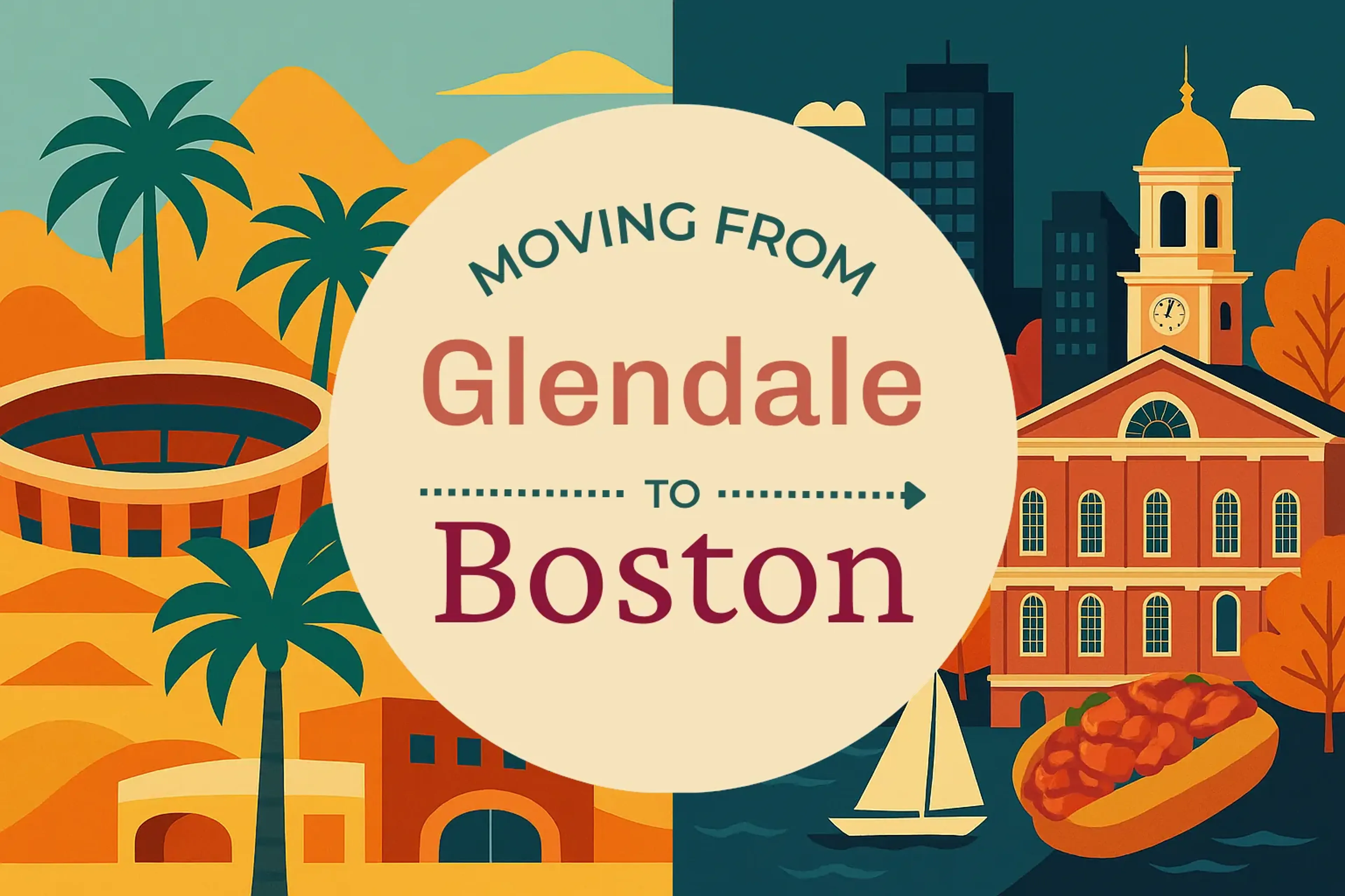 Side-by-side comparison of Glendale to Boston moving companies