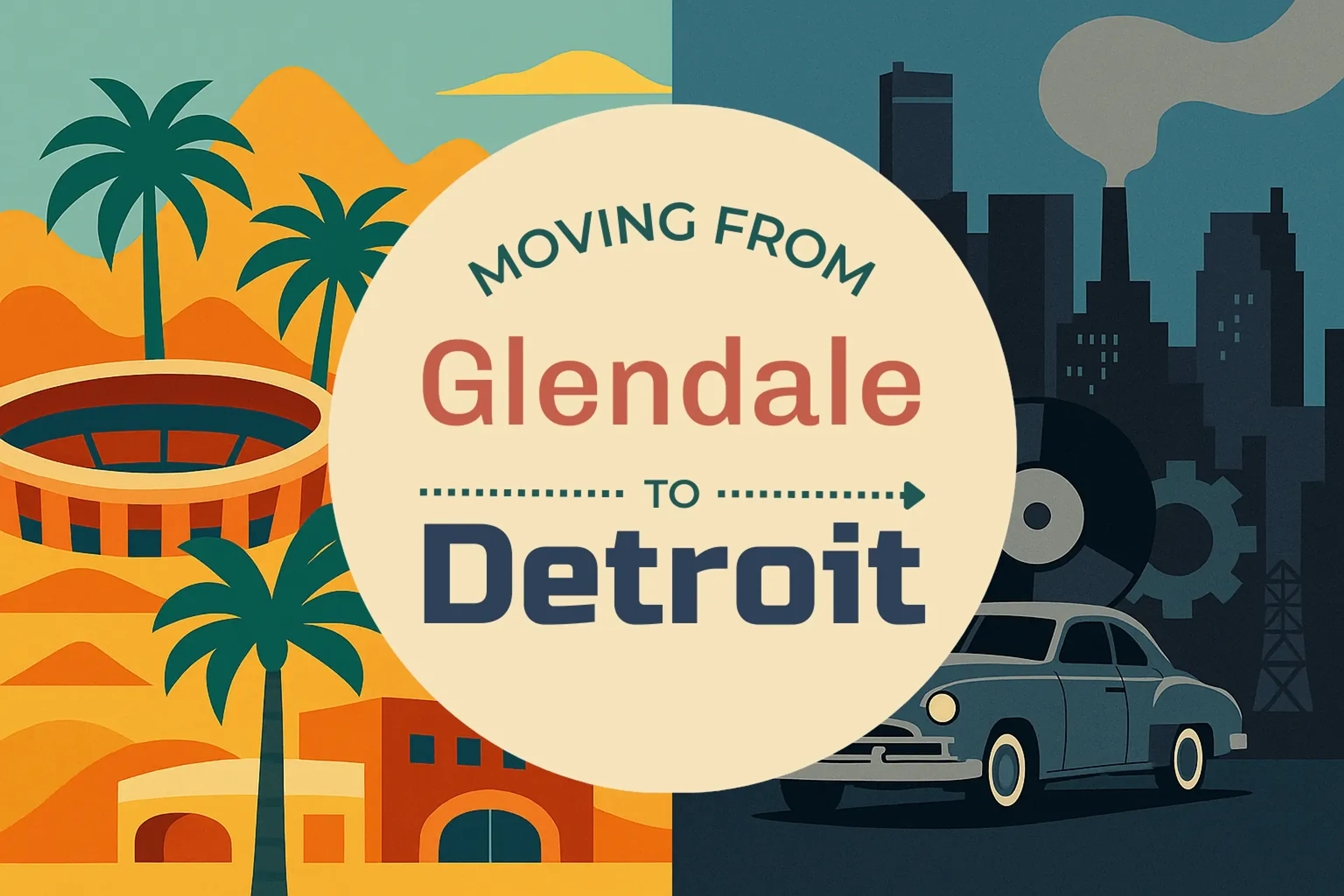 Side-by-side comparison of Glendale to Detroit moving companies