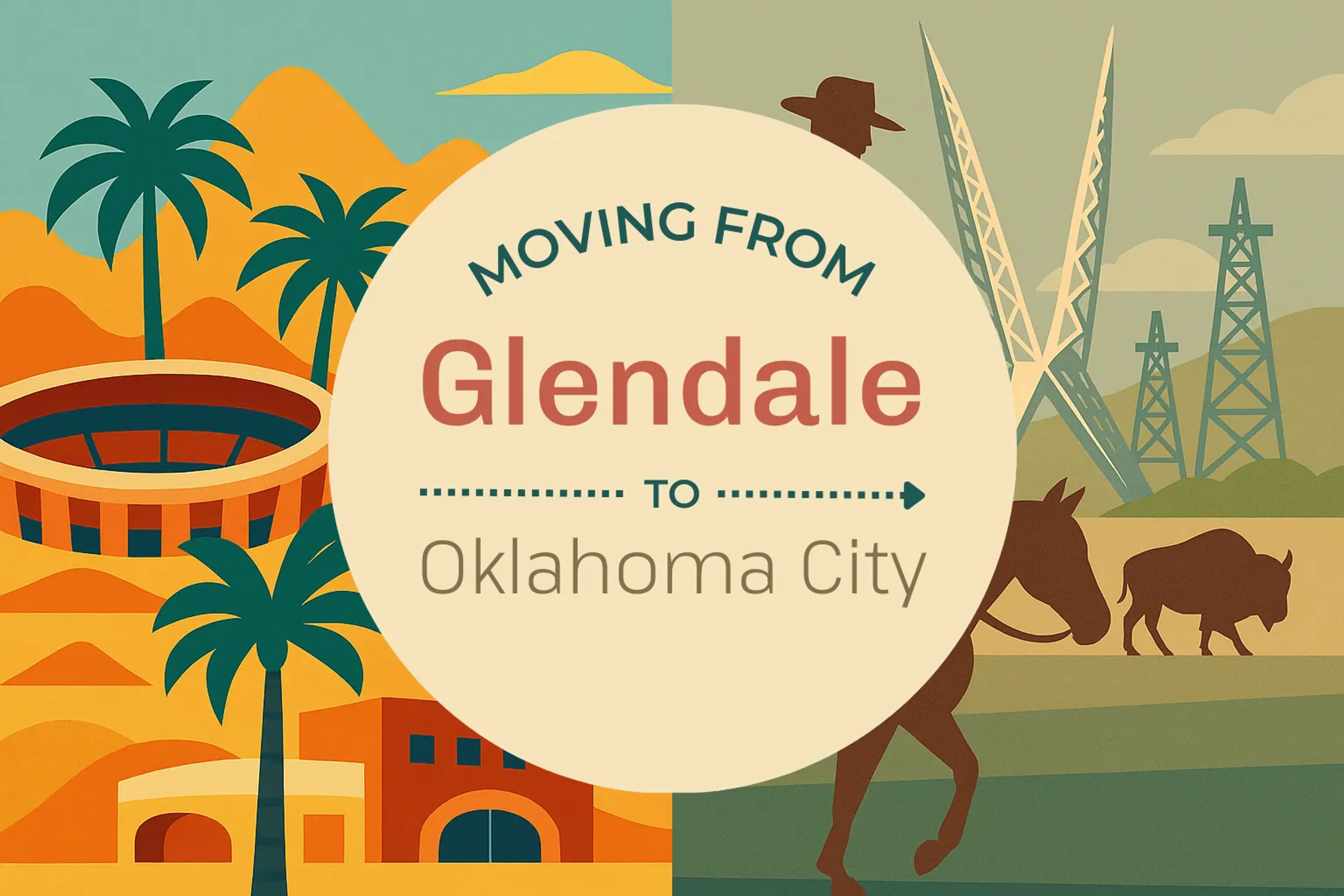 Side-by-side comparison of Glendale to Oklahoma City moving companies