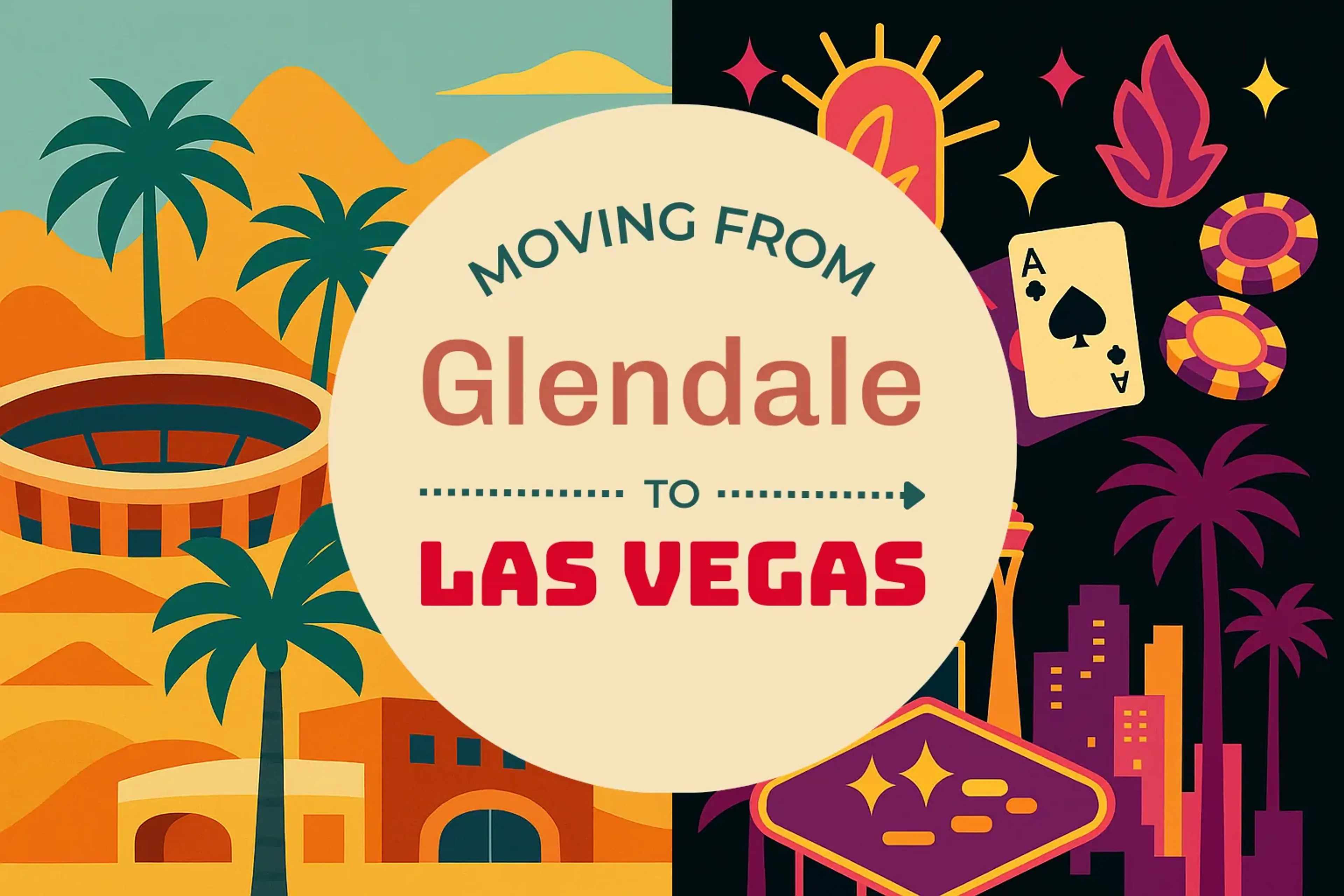 Side-by-side comparison of Glendale to Las Vegas moving companies