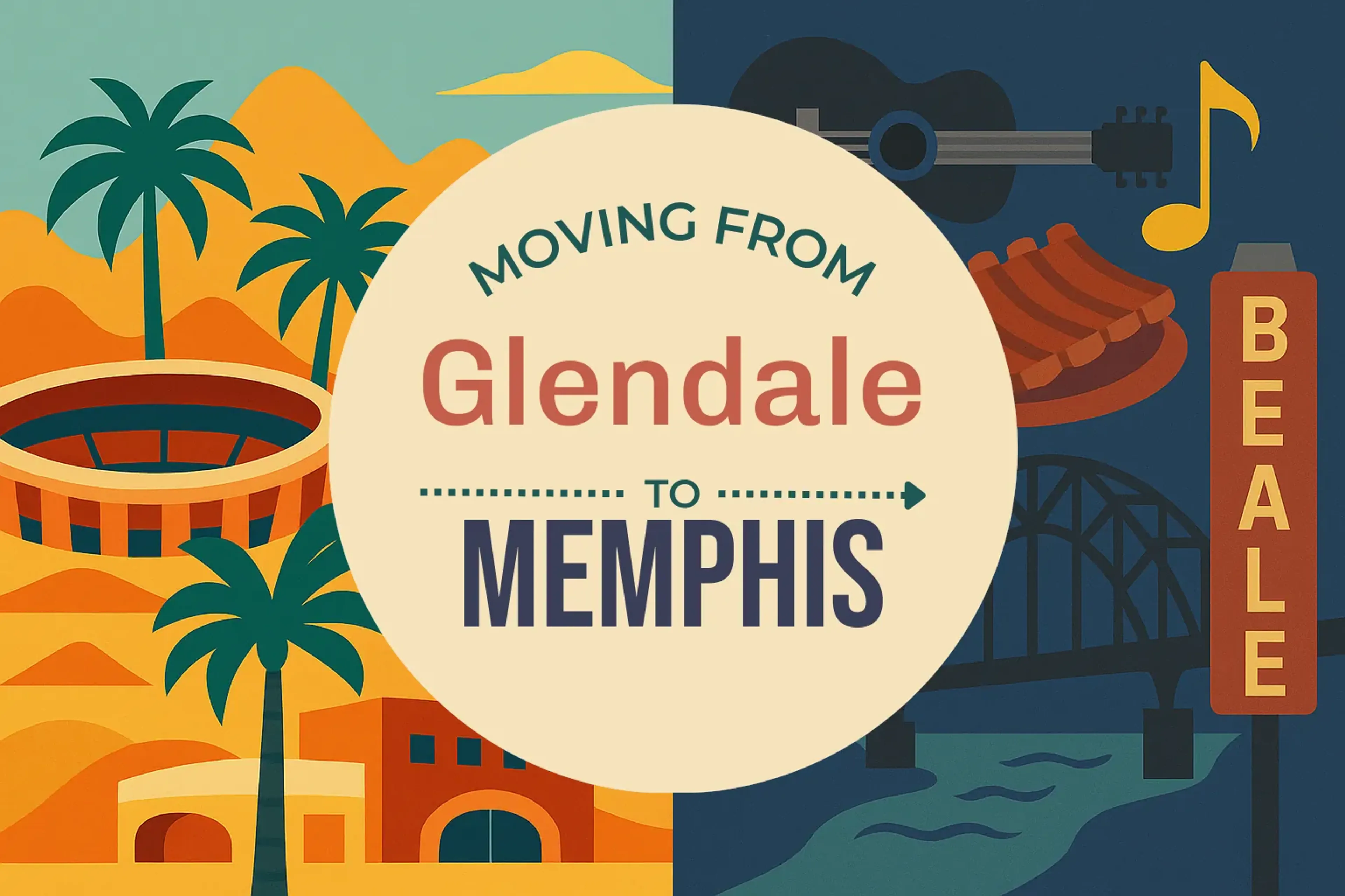 Side-by-side comparison of Glendale to Memphis moving companies