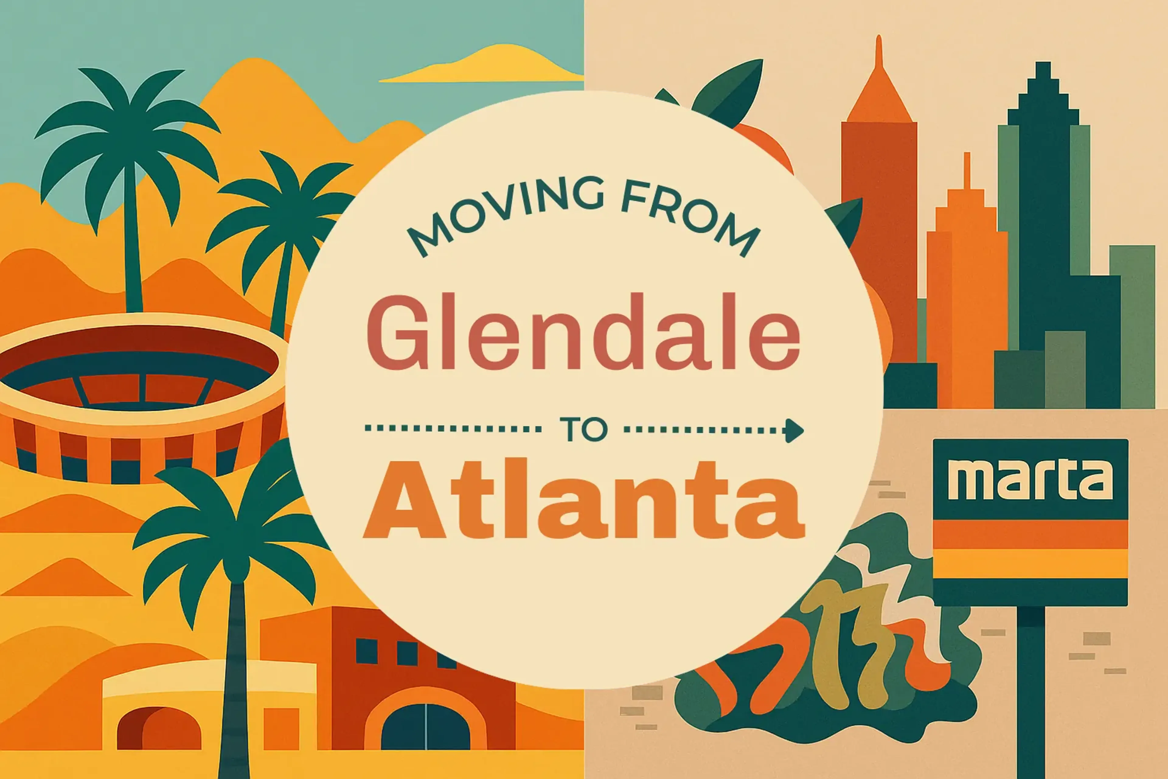 Side-by-side comparison of Glendale to Atlanta moving companies