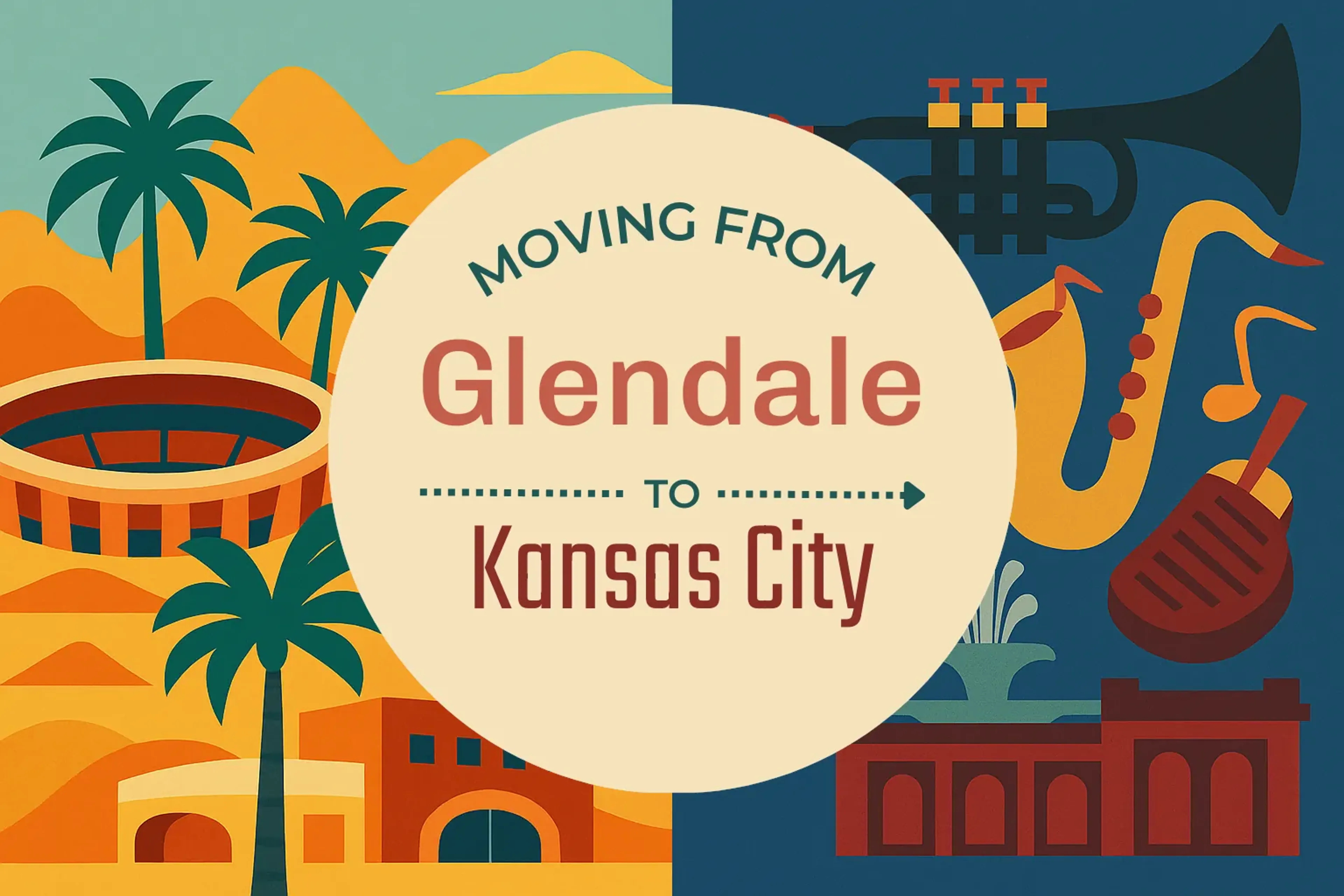 Side-by-side comparison of Glendale to Kansas City moving companies