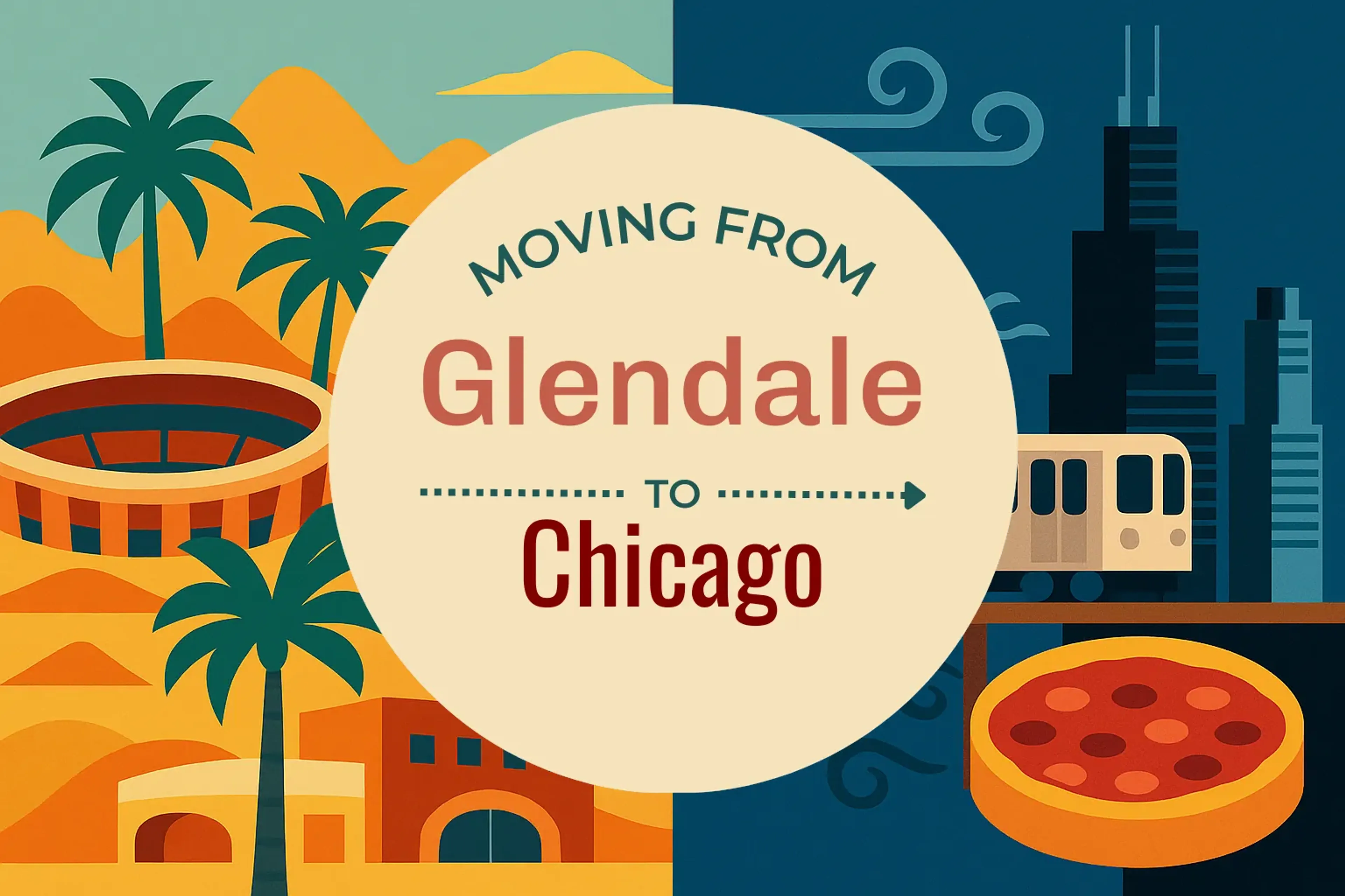 Side-by-side comparison of Glendale to Chicago moving companies