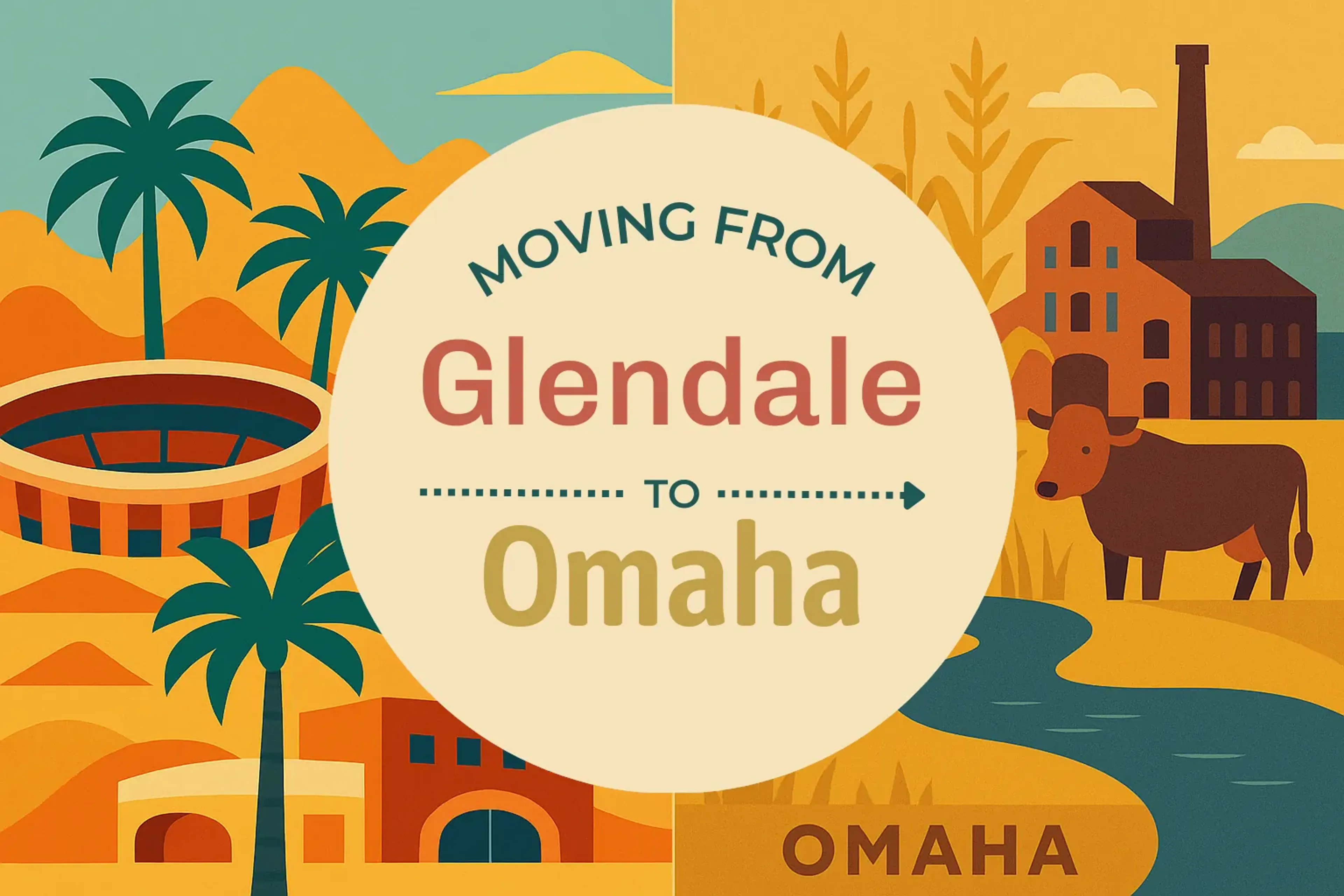 Side-by-side comparison of Glendale to Omaha moving companies